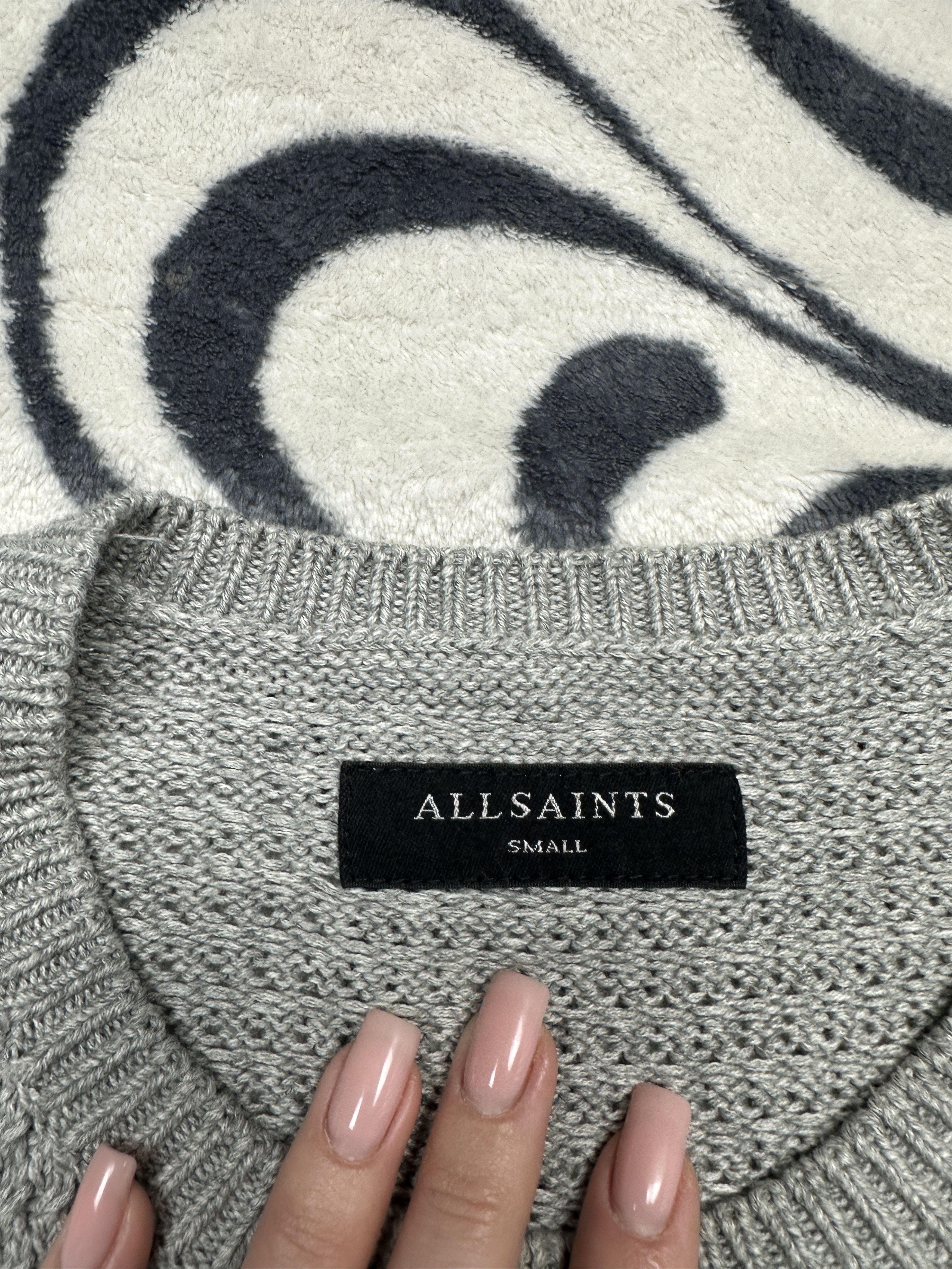 Allsaints Allsaints Mens Ettrick Crew Neck Knit Sweater Size US S / EU 44-46 / 1 - 3 Thumbnail
