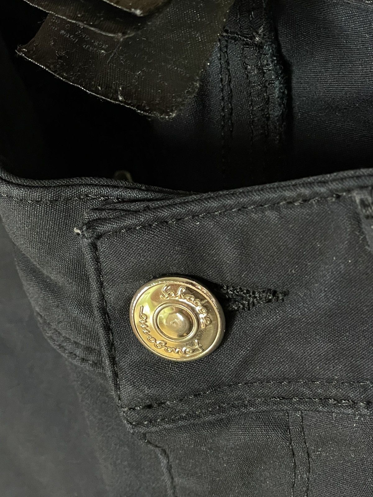 Salvatore Ferragamo × Vintage Salvatore Ferragamo Navy Formal Trousers Pants Size 29" - 7 Thumbnail