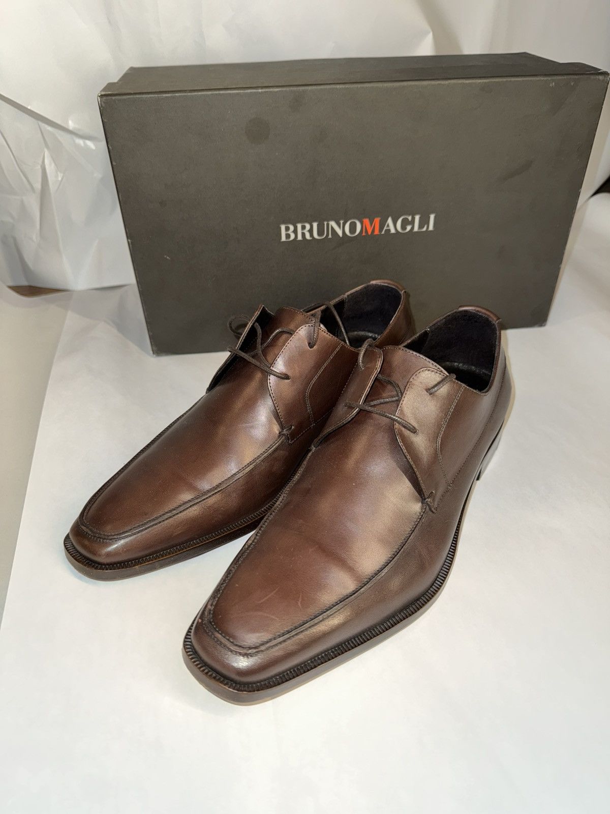 Bruno Magli Bruno Magi “Manola” Dark Brown Formal Oxford Shoes Size US 8 / EU 41 - 1 Thumbnail