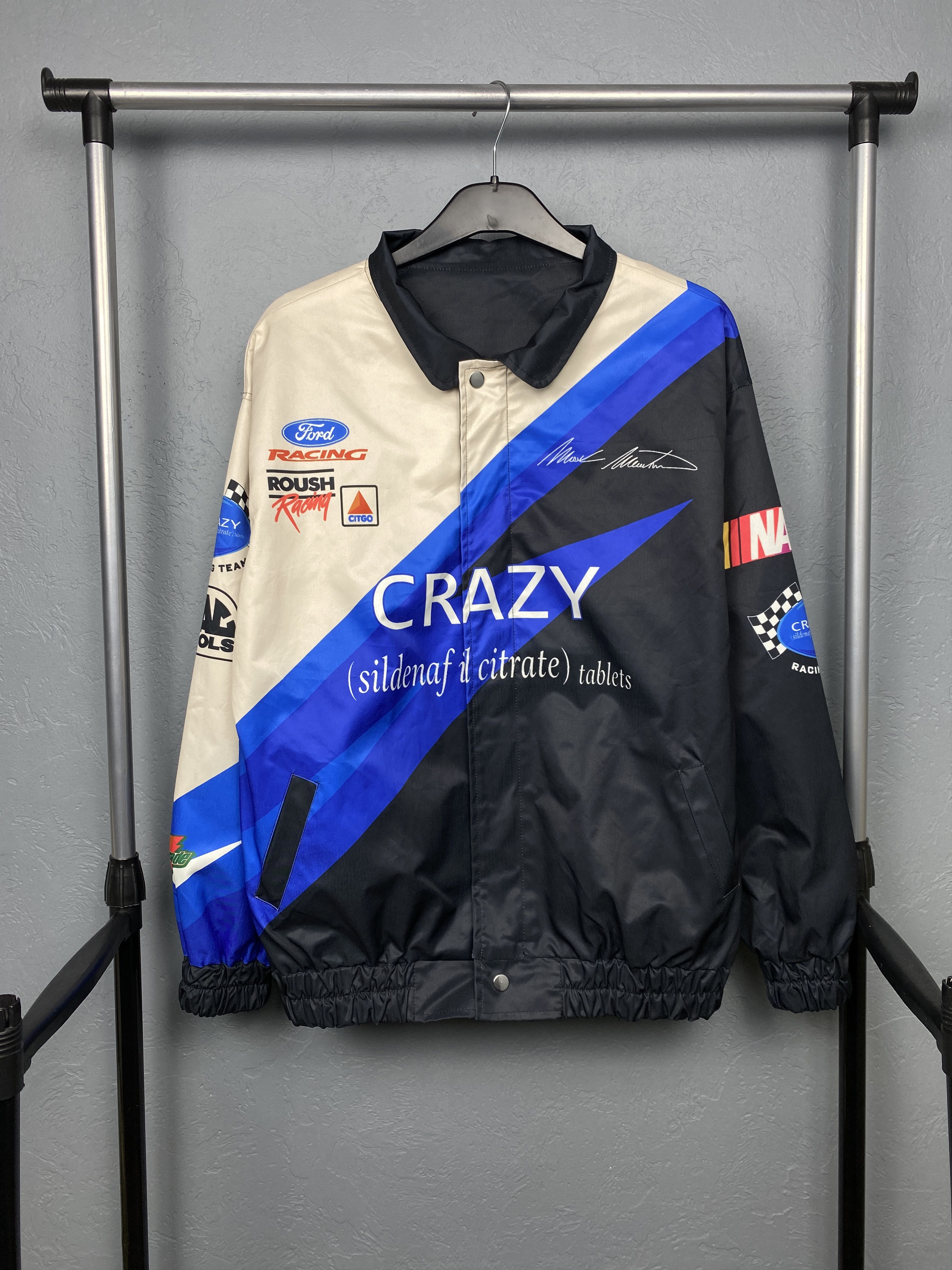Ford × Vintage Ford Team NASCAR Crazy Racing Jacket Vintage Size US XL / EU 56 / 4 - 1 Thumbnail