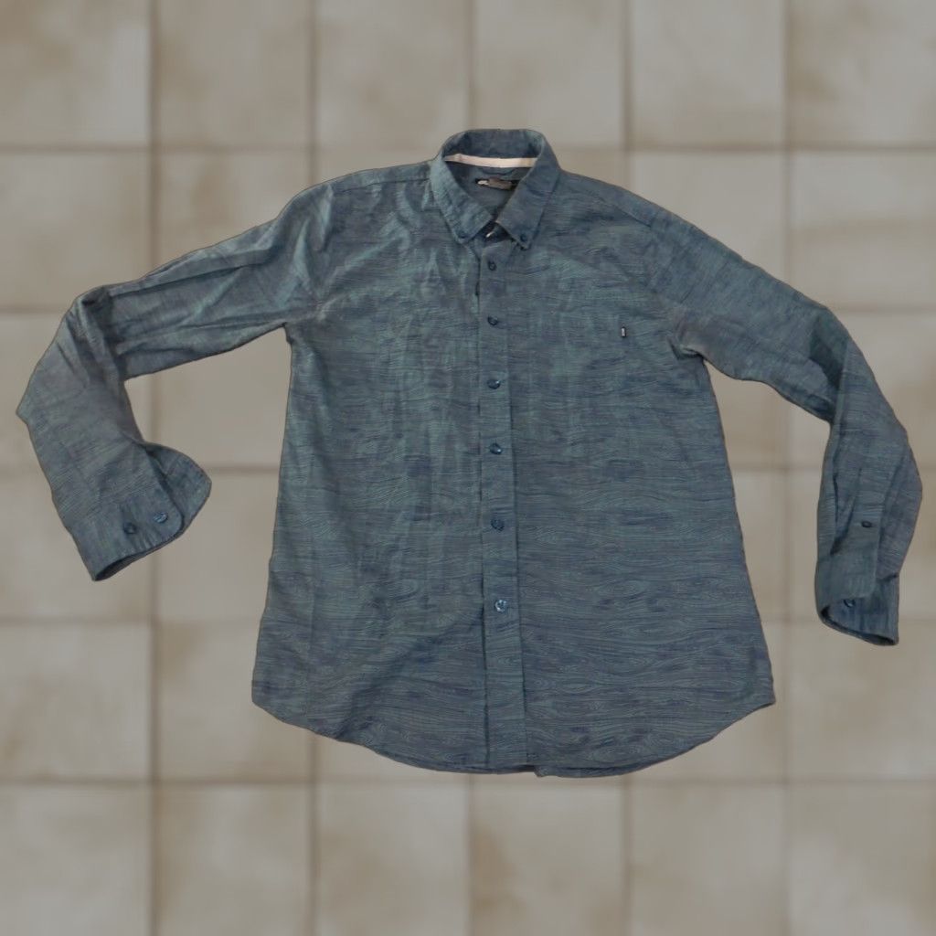 Nike Nike SB Shirt Men S Green Geometric Button Up Casual Pocket Collared Knit Cotton Size US S / EU 44-46 / 1 - 1 Thumbnail