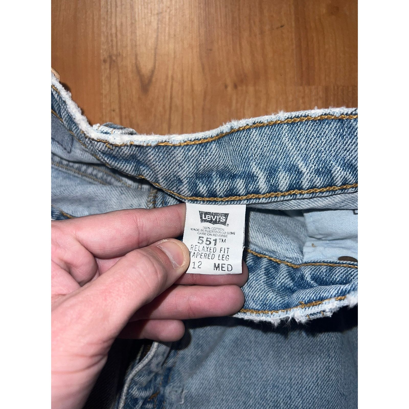 Levi's Womens Vintage Levi's 551 Jeans Levi Strauss Tapered Leg 12 Size 34" / US 12 / IT 48 - 4 Thumbnail