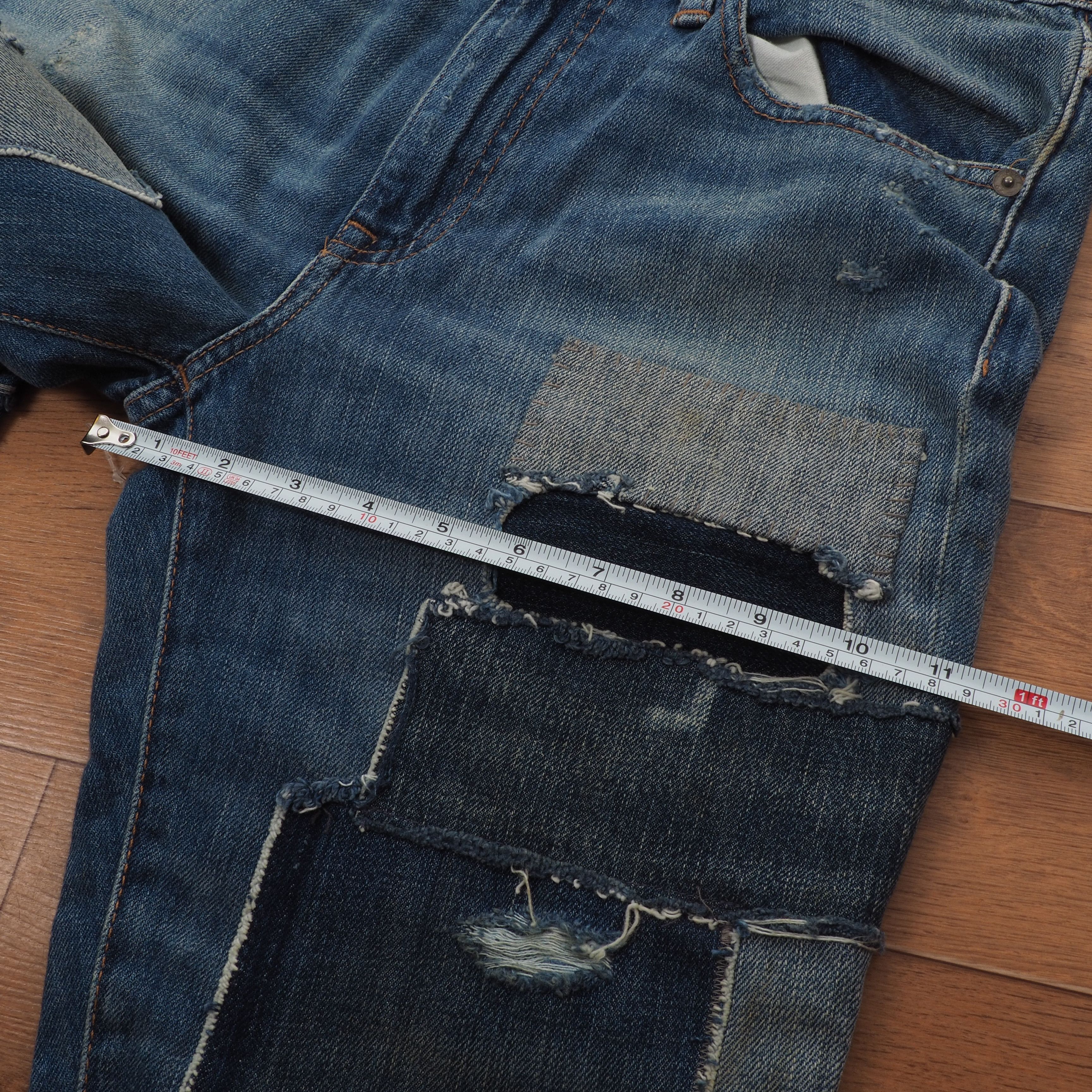 Polo Ralph Lauren Chrystie Patchwork Kick Flare Crop Jeans
