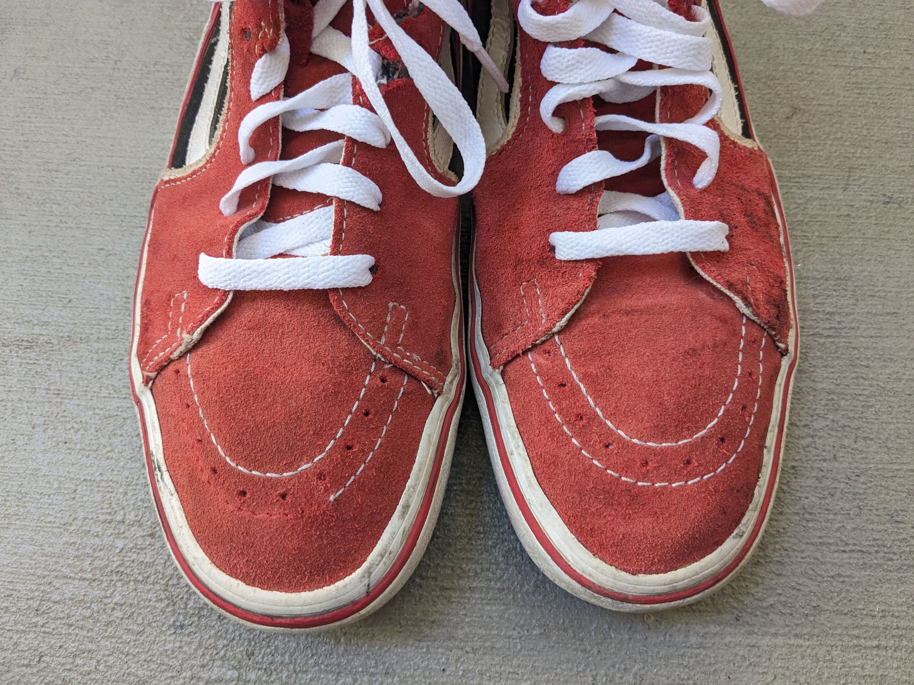 Vans Vans Sk8-Hi Lightning Red Suede 10 Black White Size US 10 / EU 43 - 6 Thumbnail