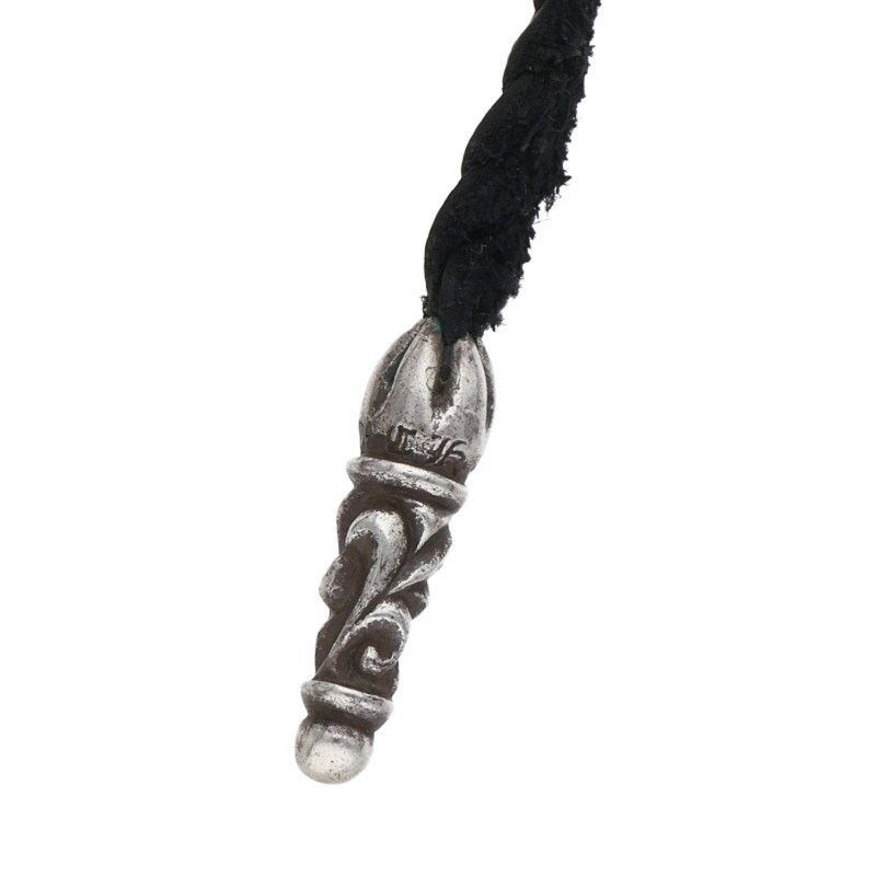 Chrome Hearts Chrome Hearts Leather Braid Silver Necklace Size ONE SIZE - 3 Thumbnail