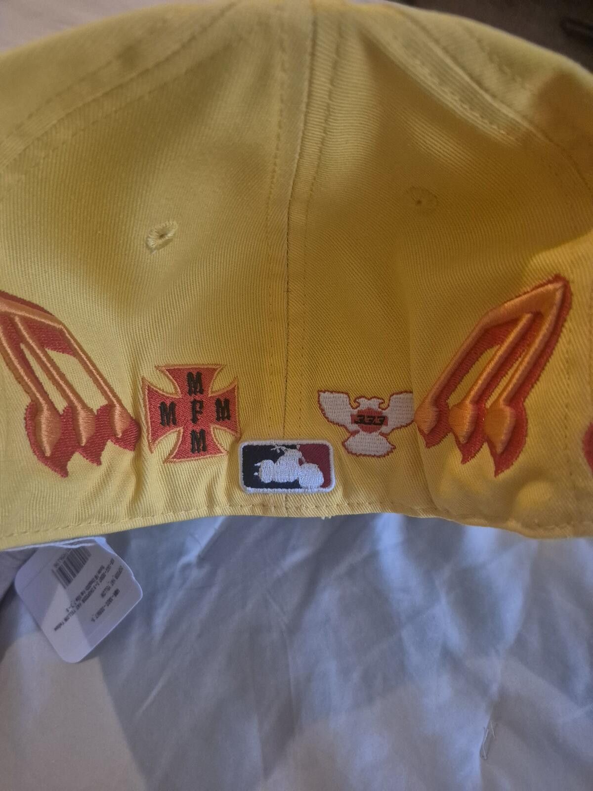 murd333r.fm Murder FM Yellow Fitted Hat Size 7 3/8 Size ONE SIZE - 4 Thumbnail