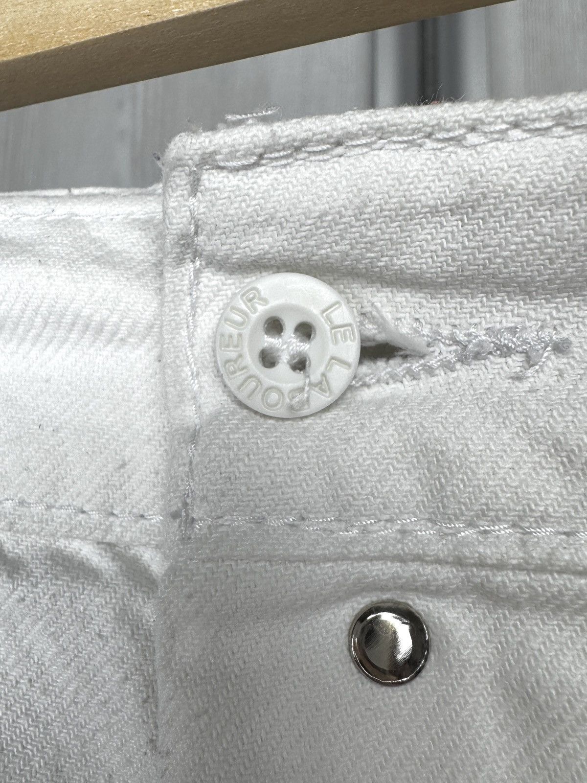 Le Laboureur Le Laboureur Vintage White French Work cotton pants size 40 Size US 30 / EU 46 - 6 Thumbnail