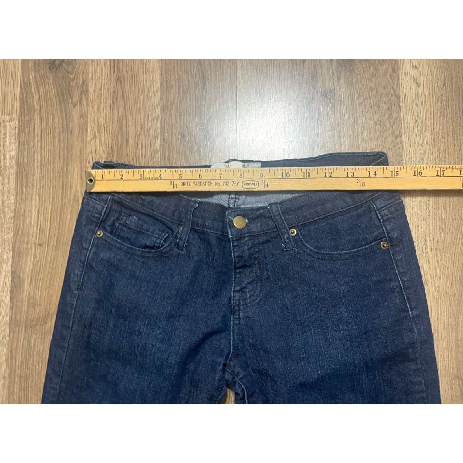Denime 21 Denim Jeans Women's Size 28x29 Blue Denim Straight Leg Pockets Size 28" / US 6 / IT 42 - 7 Thumbnail