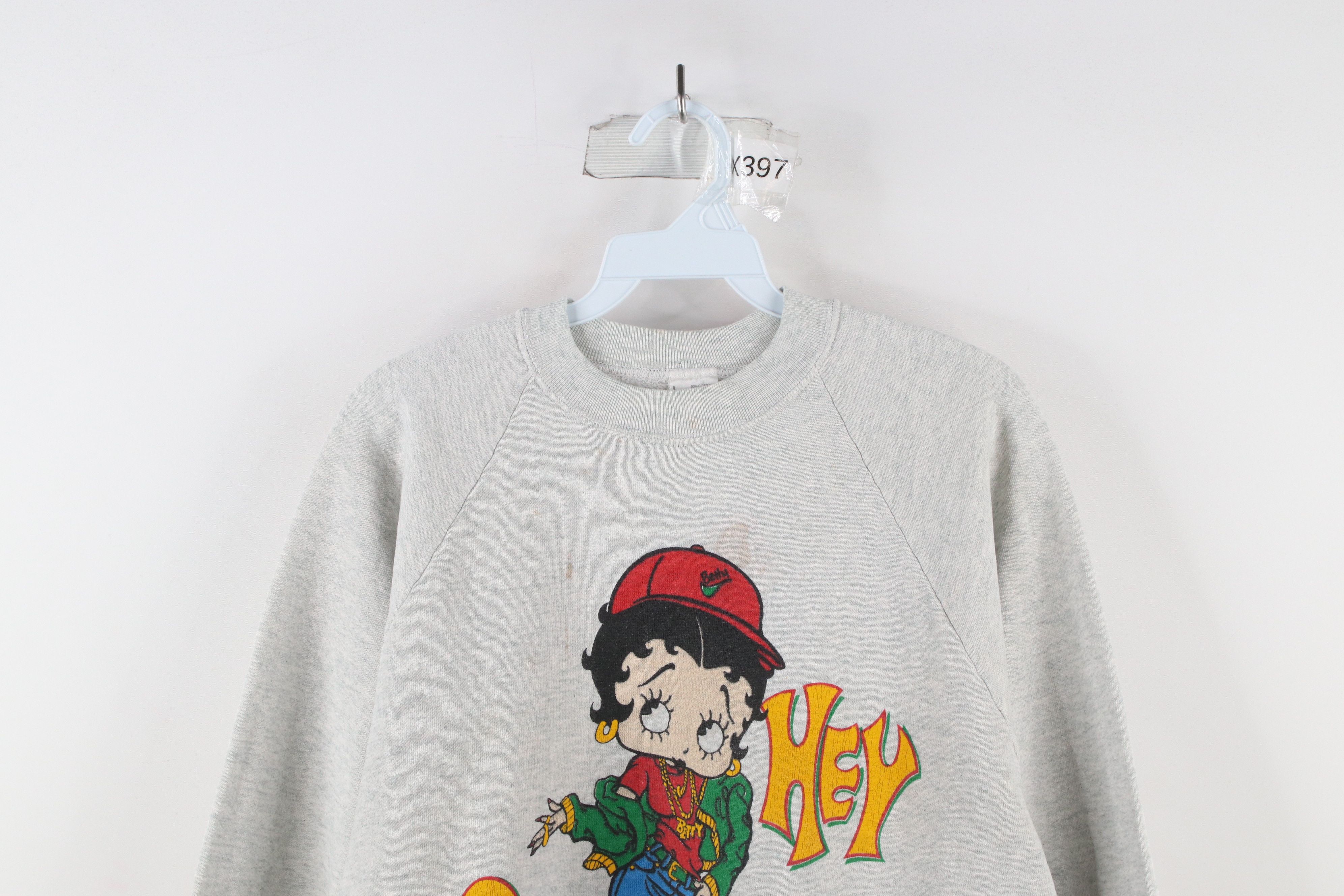 Vintage Vintage 90s Hip Hop Betty Boop Crewneck Sweatshirt USA Size L / US 10 / IT 46 - 2 Thumbnail