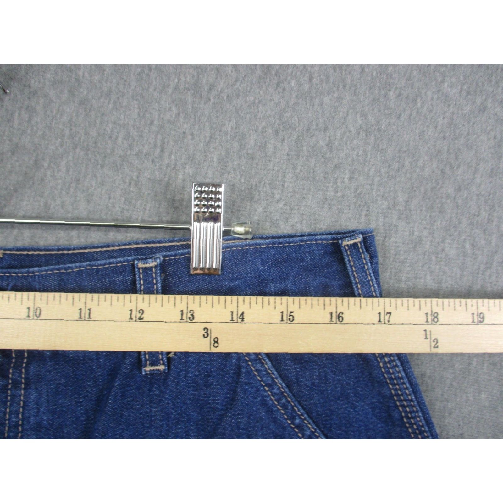 Carhartt Carhartt FR Denim Dungaree Jeans 34x30 Mens Blue Original Fit Work FRB13-DNM Size US 34 / EU 50 - 5 Thumbnail