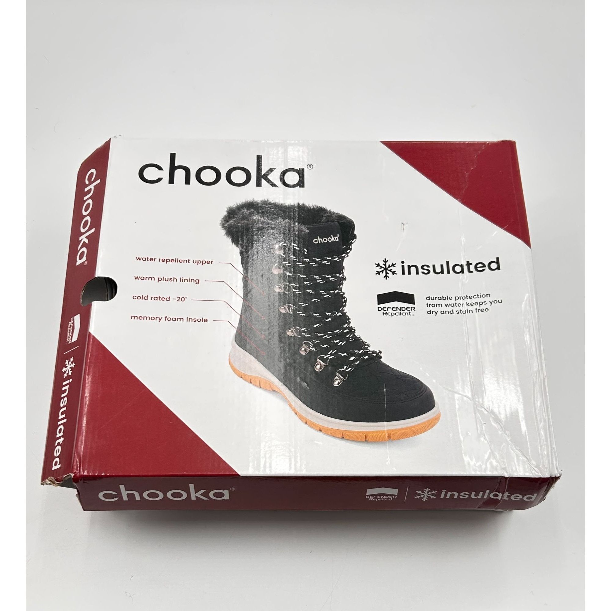 Other Chooka Belltown Mid Faux Fur Black Insulated Snow Boots Wome Size US 9 / IT 39 - 8 Thumbnail