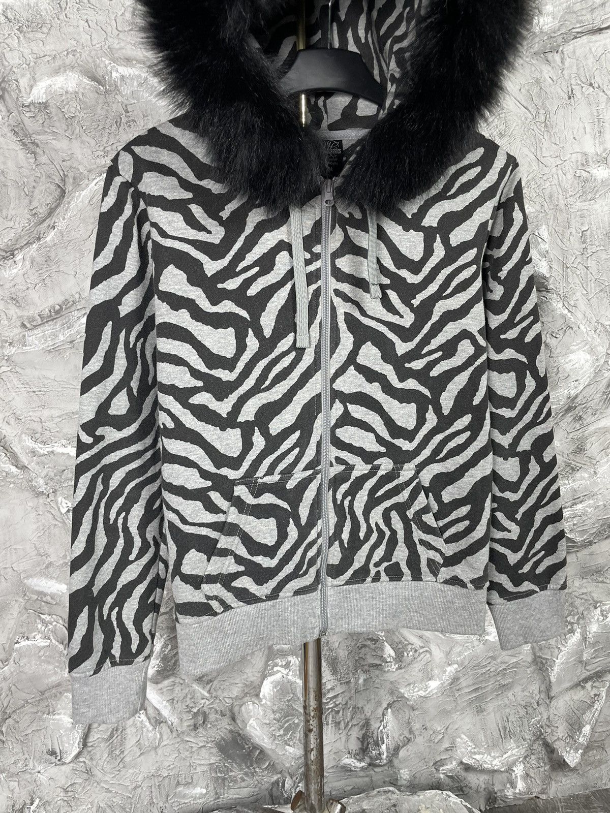 Hysteric Glamour × If Six Was Nine × Ne-Net Vintage Y2K Animal Pattern Fur Zip Hoodie Japanese Punk Vibe Size US M / EU 48-50 / 2 - 5 Thumbnail