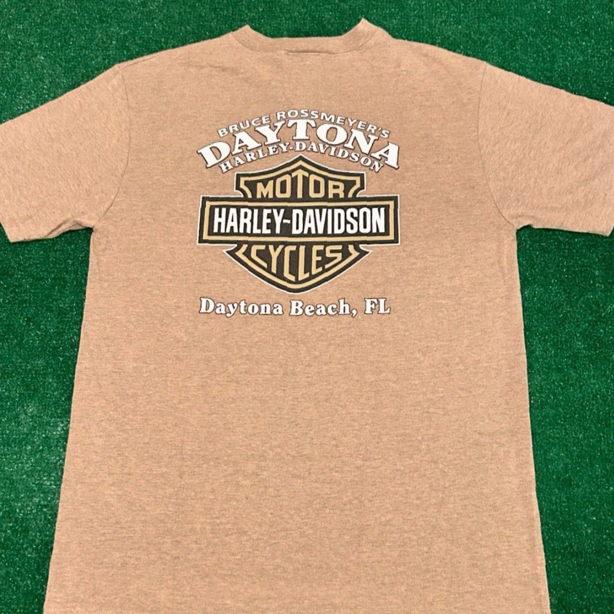 Harley Davidson VINTAGE Harley-Davidson Shirt Mens L Brown 90s Y2K Biker Skull Flames Daytona VTG Size US L / EU 52-54 / 3 - 2 Thumbnail