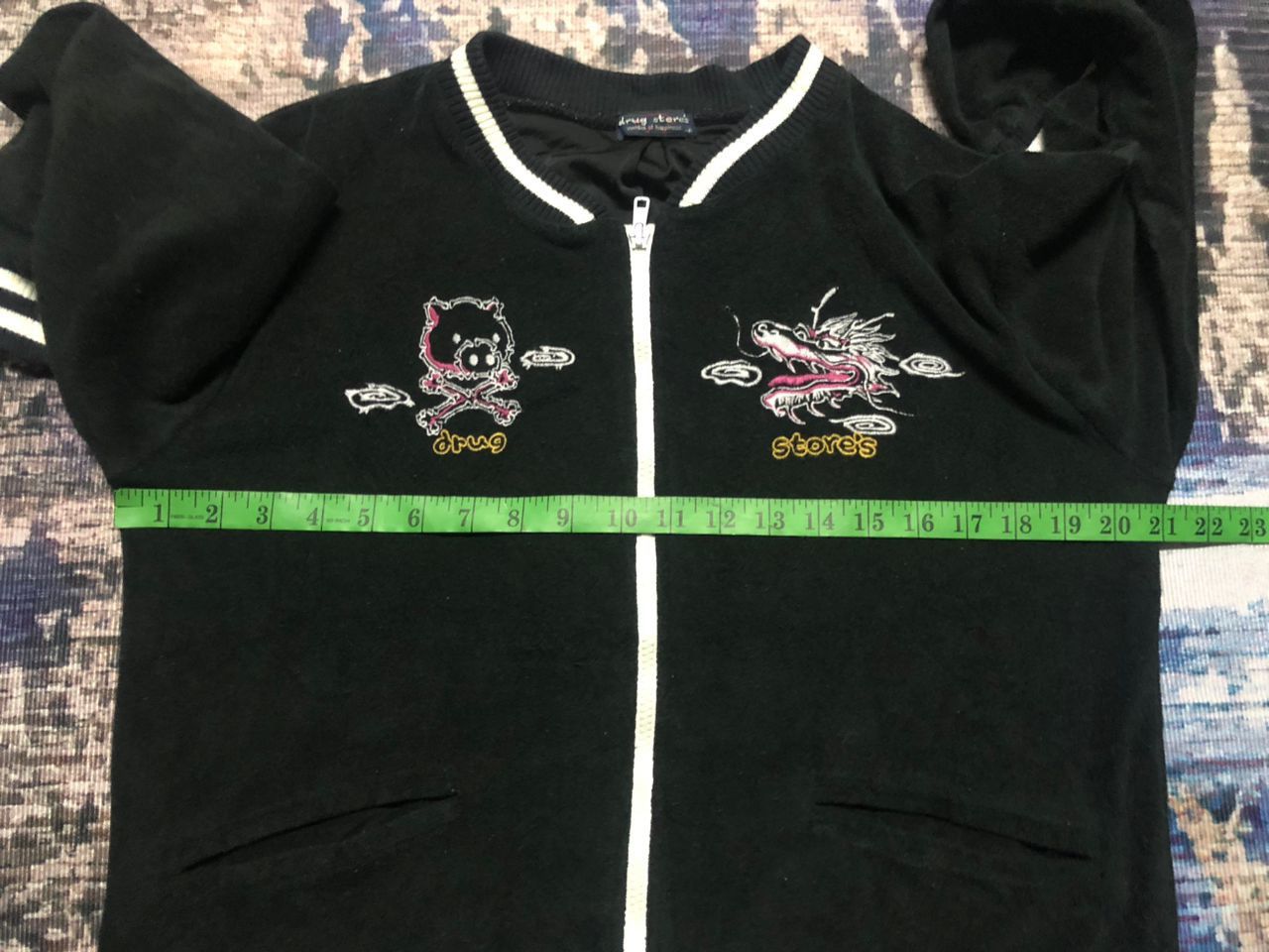 Japanese Brand Drug Store Sukajan Velvet Sweater Embroidered Print Size US M / EU 48-50 / 2 - 14 Thumbnail