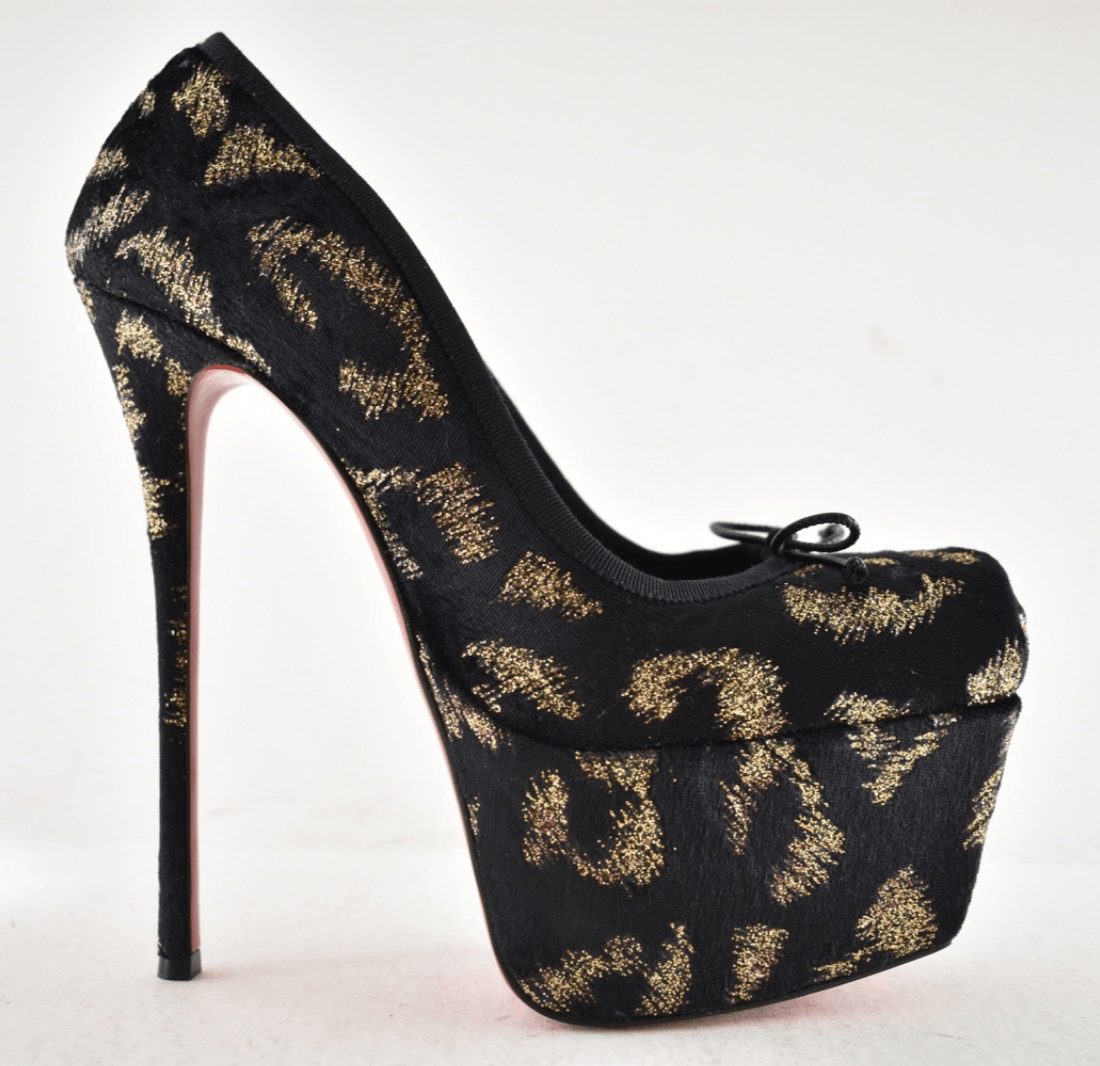 Christian Louboutin Cassia Nodo Alta 160 Black Platform Ballet Heel Pump 36 Size US 6 / IT 36 - 2 Thumbnail