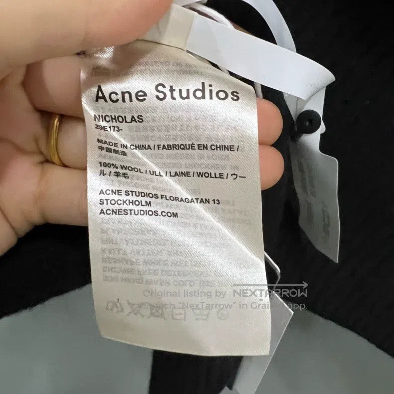 Acne Studios Acne Studios Black Round Neck Knit Sweater Size US S / EU 44-46 / 1 - 4 Thumbnail
