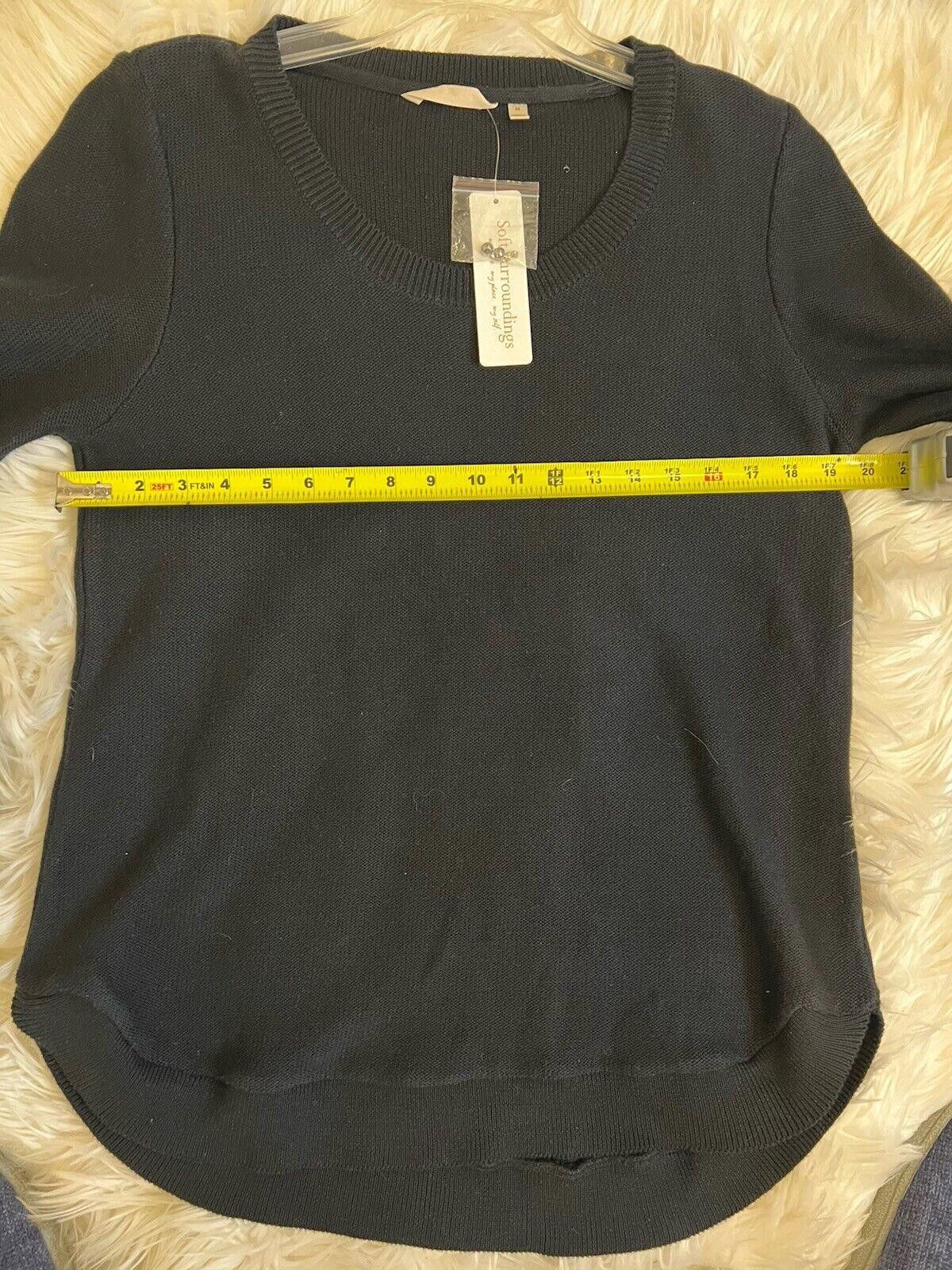 Designer Soft Surroundings embroidered floral pullover sweater. SZ M Size M / US 6-8 / IT 42-44 - 5 Thumbnail