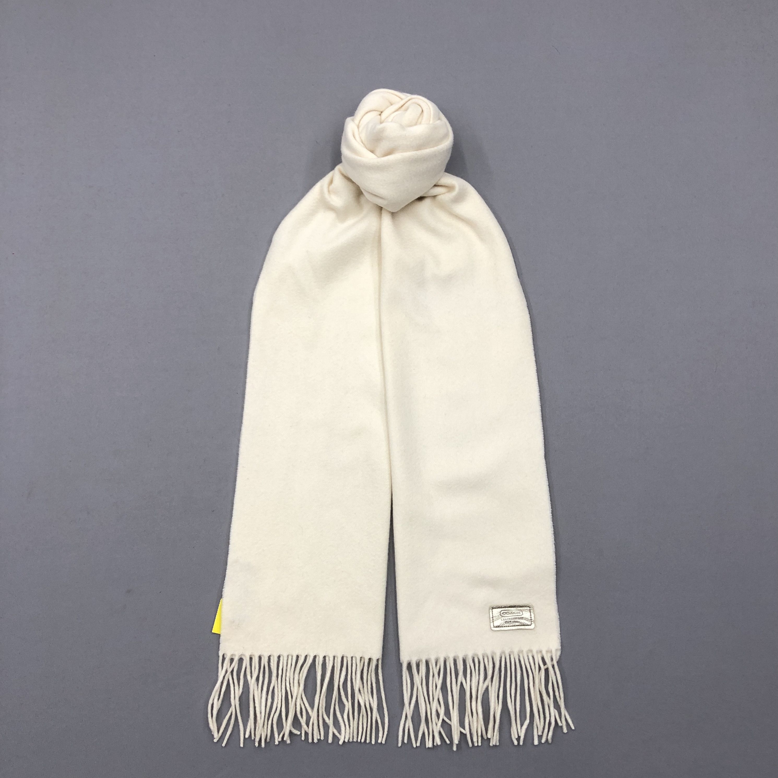 Coach × Vintage Vintage Coach Scarf Muffler Wool Cashmere Scarves Size ONE SIZE - 1 Thumbnail
