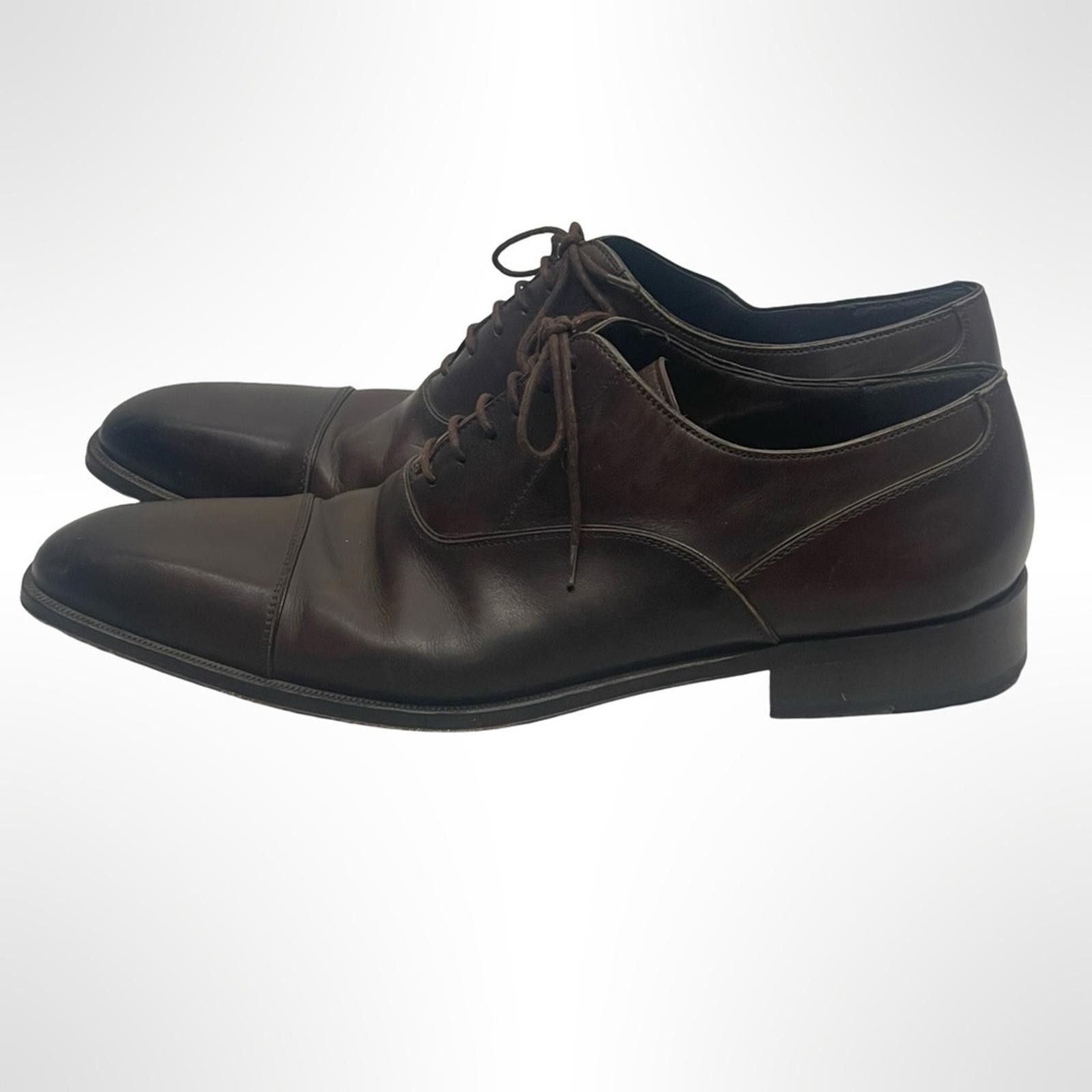 Other Massimo Emporio Brown Leather Men's Dress Shoes size 12 Size US 12 / EU 45 - 3 Thumbnail