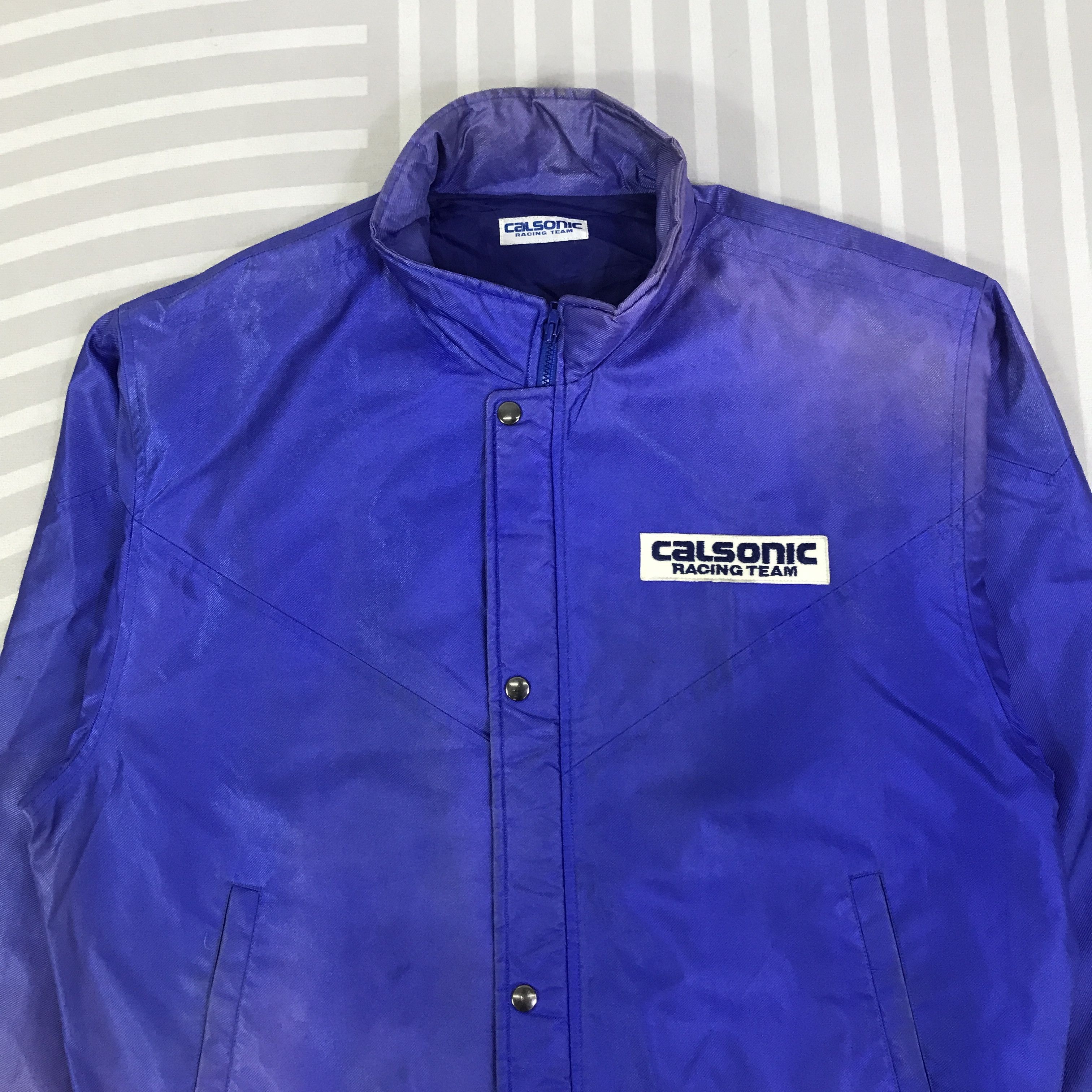 Japanese Brand Vintage Calsonic Nissan Racing Team Faded Jacket K126B5 Size US L / EU 52-54 / 3 - 4 Thumbnail