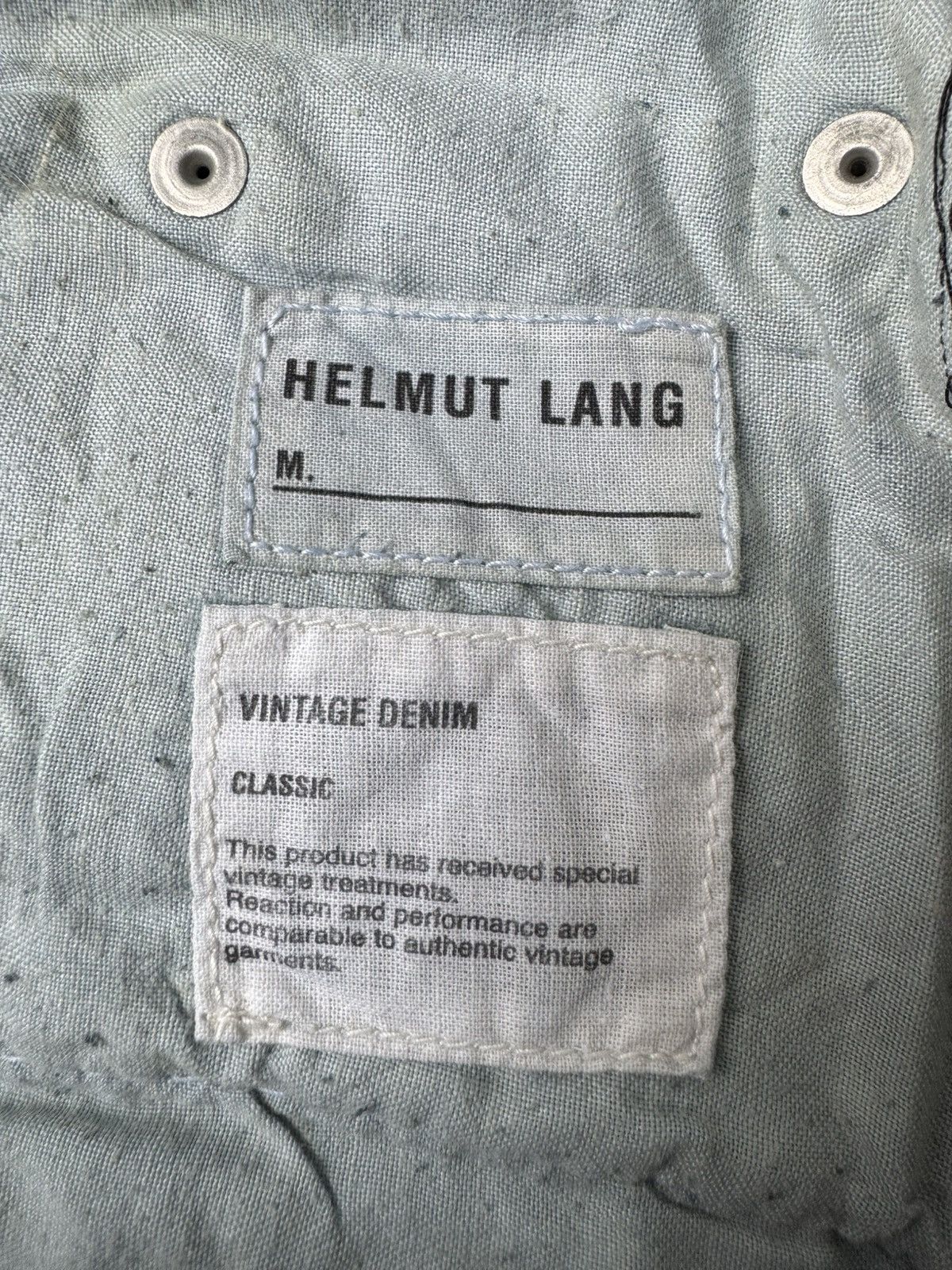 Helmut Lang Helmut Lang SS03 Rubber Tape Classic Cut Vintage Denim Jeans Size US 31 - 11 Thumbnail