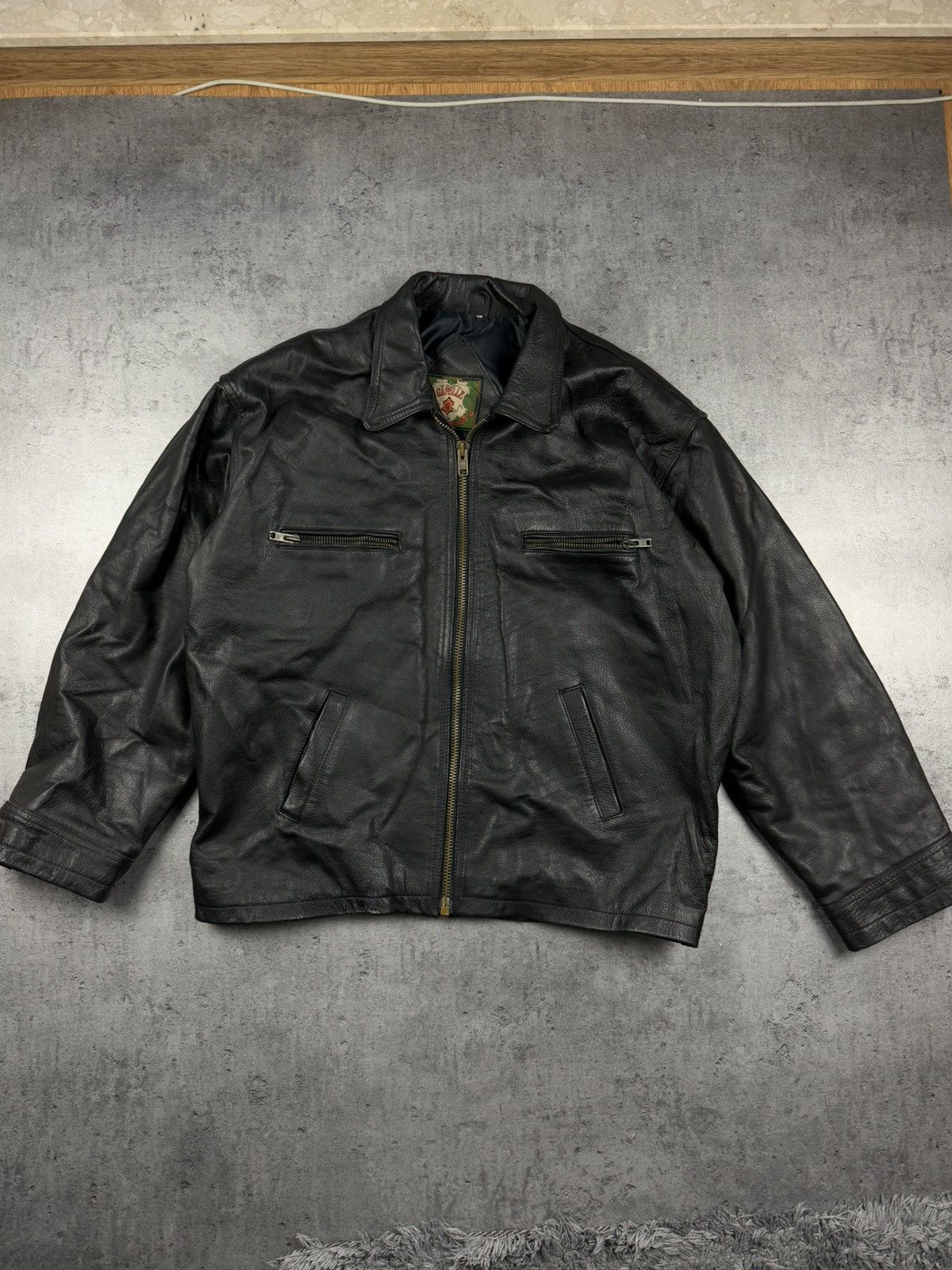 Japanese Brand × Vintage Leather jacket vintage retro affliction opium usa drip 90s Size US L / EU 52-54 / 3 - 1 Thumbnail
