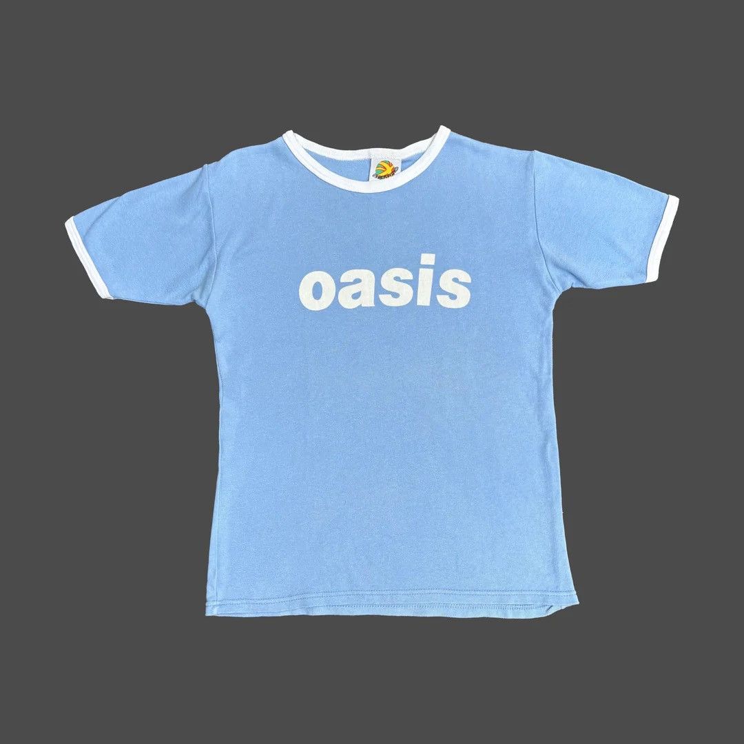 Band Tees Oasis 1996 96 90s Vintage Band Concert Tour Girl Top T-Shirt Size L / US 10 / IT 46 - 1 Thumbnail