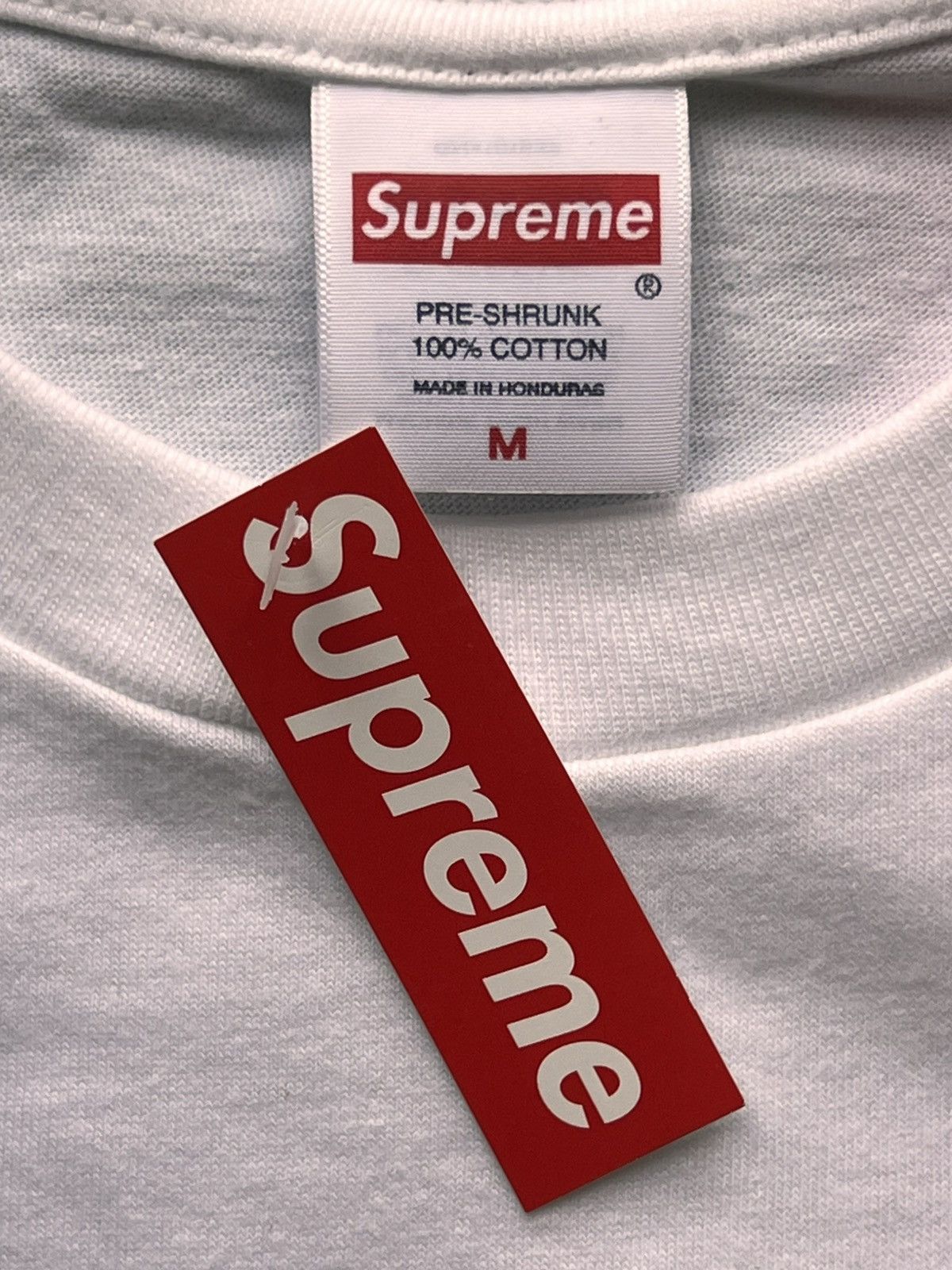 Supreme M Supreme Arabic Box Logo Tee red t-shirt white ss26 chest Size US M / EU 48-50 / 2 - 8 Thumbnail