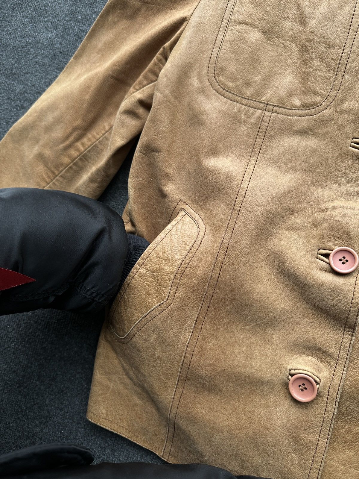 Other 🚨VNTG LEATHER JACKET AVANT GARDE WESTERN BROWN MOTO Size US M / EU 48-50 / 2 - 9 Thumbnail