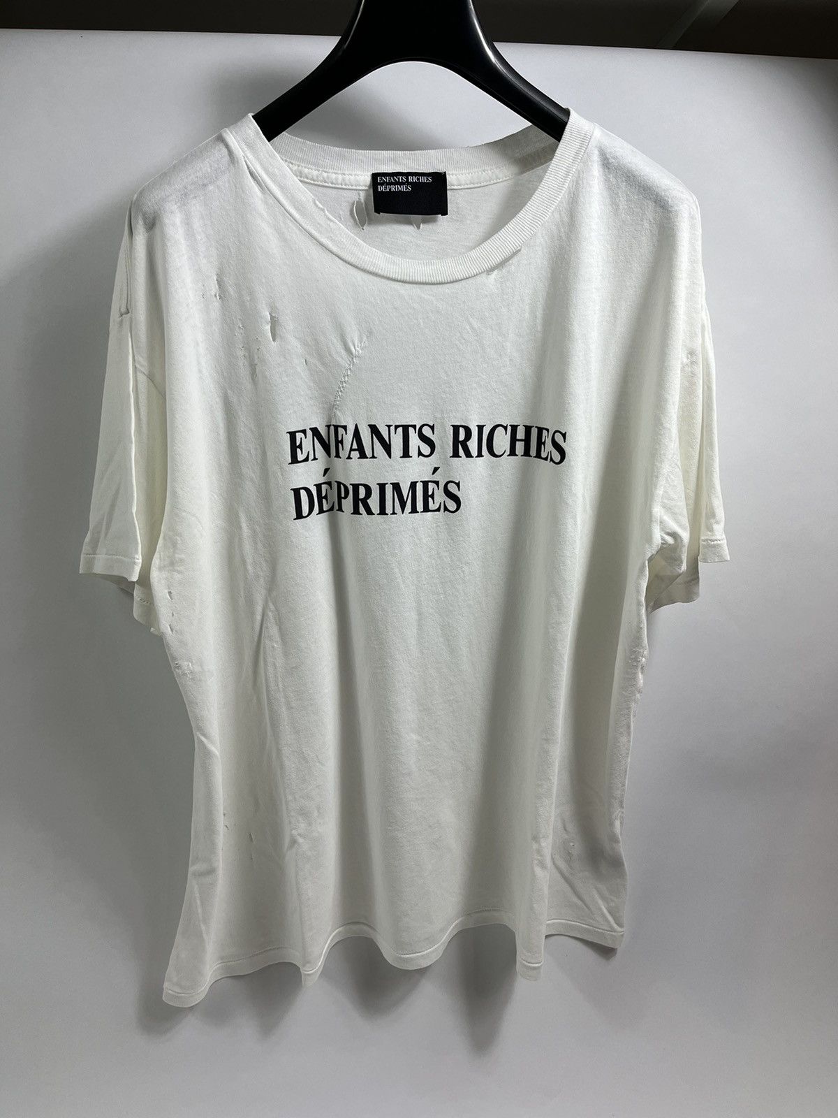 Enfants Riches Deprimes Logo distressed light weight t-shirt
