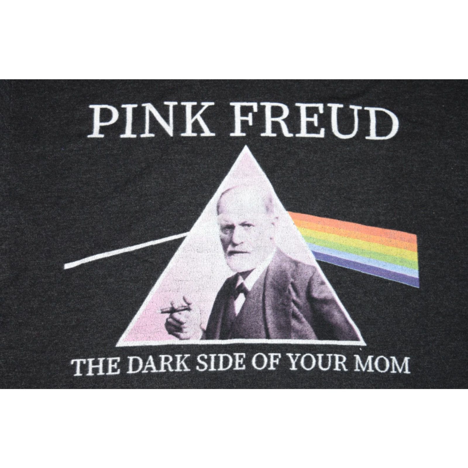 Vintage AMERICAN AF T-Shirt Gray Adult Large Logo USA Parody Freud Pink Floyd Funny Mens Size US L / EU 52-54 / 3 - 2 Thumbnail