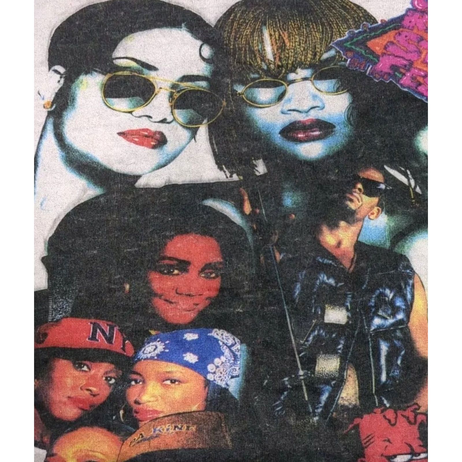 Jerzees VINTAGE Salt & Pepa R. Kelly 1994 USA Cincinnati Single Stitch XL Tee Shirt JERZEES Rap Mens Size US XL / EU 56 / 4 - 6 Thumbnail