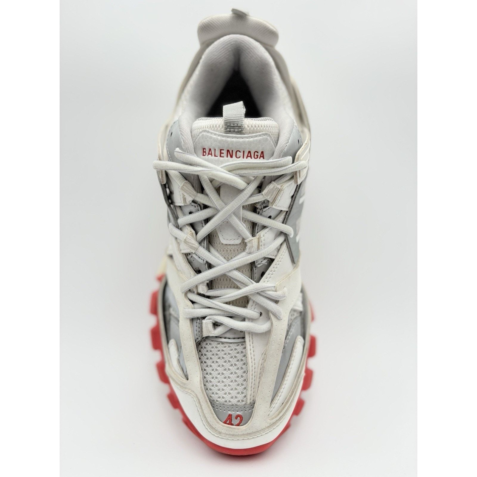 Balenciaga Balenciaga Track Sneaker ' White Red ' | SUPER CLEAN! Size US 9 / EU 42 - 5 Thumbnail