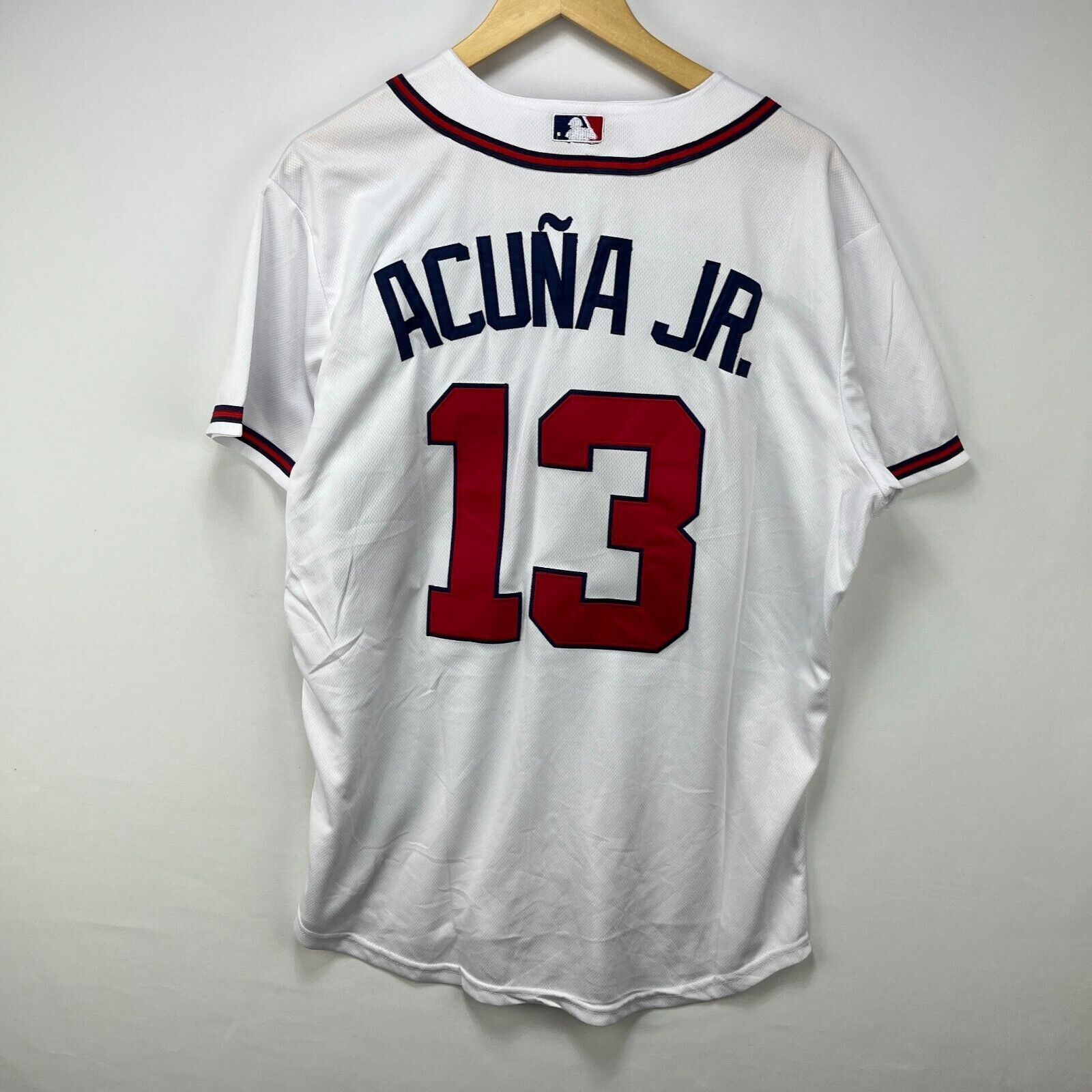 Nike × Vintage Nike Atlanta Braves Acuña Jr Baseball MLB Stitched Medium Size US M / EU 48-50 / 2 - 8 Thumbnail