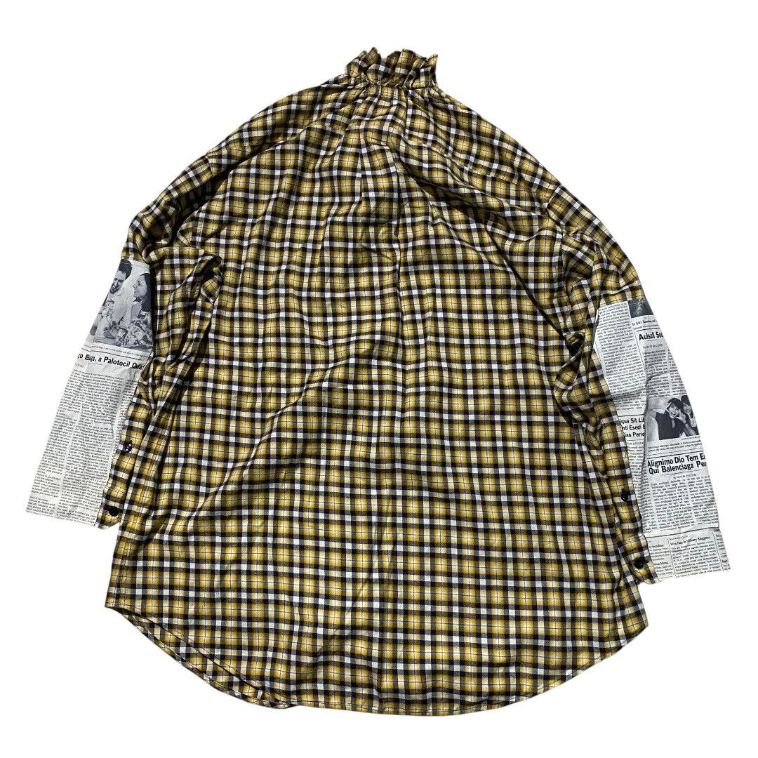 Balenciaga Balenciaga newspaper check shirt Size US L / EU 52-54 / 3 - 2 Thumbnail