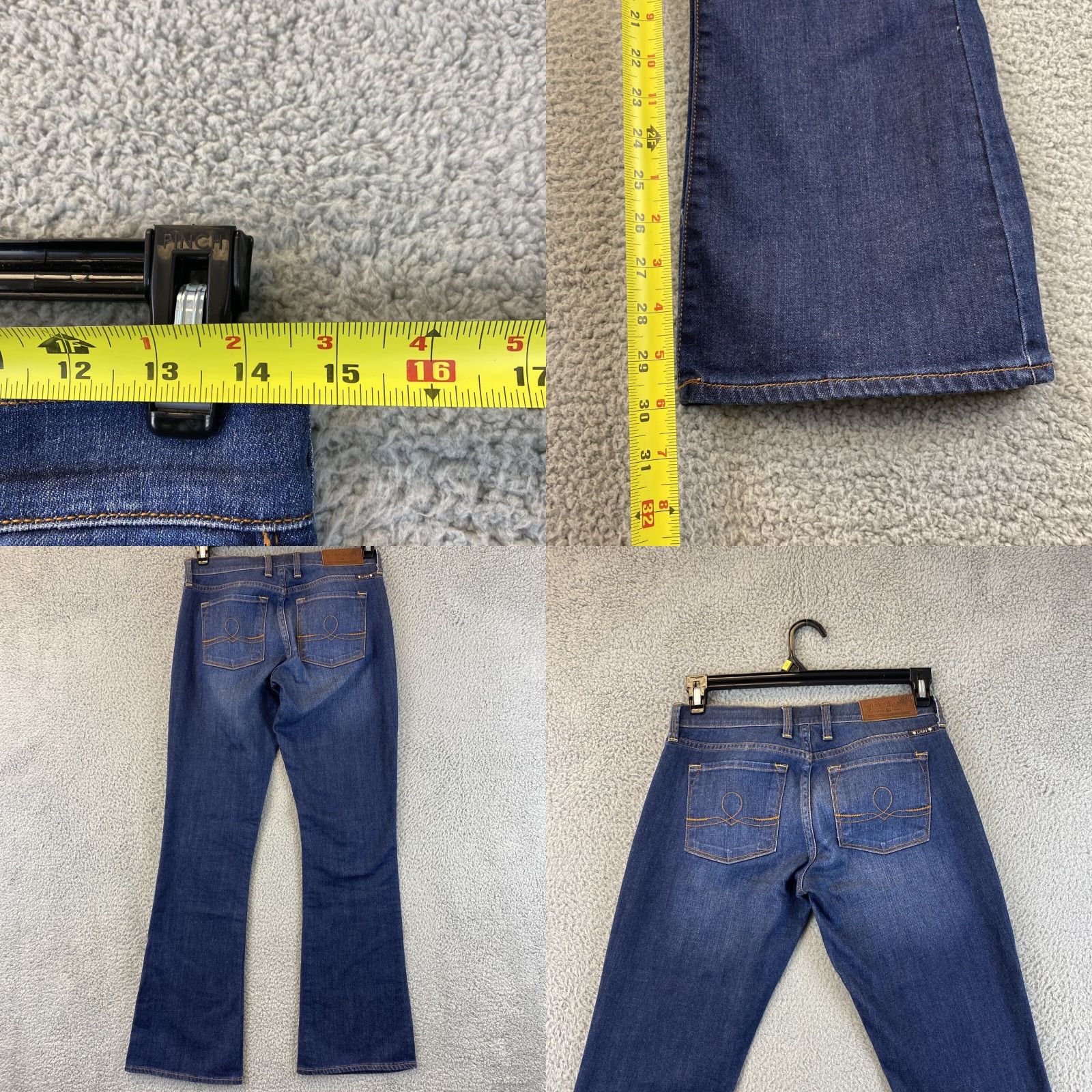 Lucky Brand Lucky Brand Jeans Womens 2/30 Denim Skinny Low Rise Regular Blue 29x30 5-Pocket Belt Loops Distressed Vintage No N/A Size 26" / US 2 / IT 38 - 8 Thumbnail