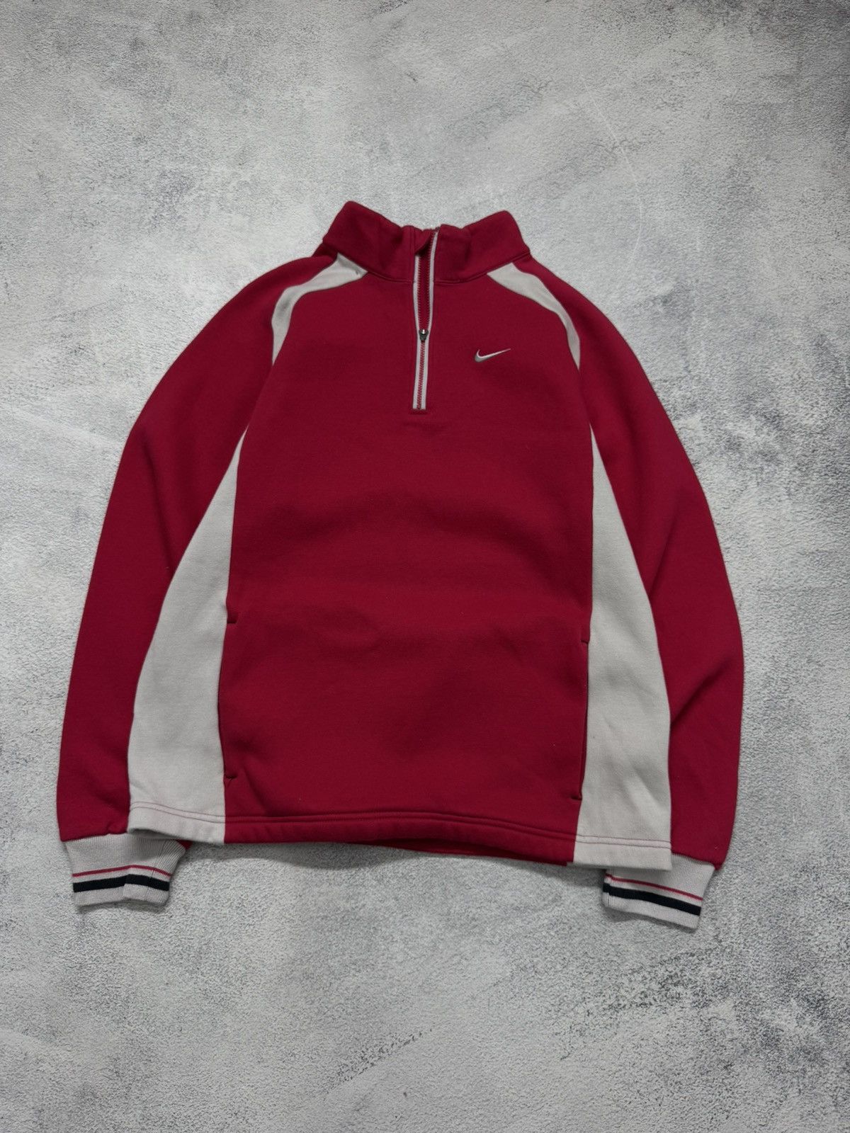 Nike Vintage Y2k Nike Mini Swoosh 1/3 Zip Hoodie 90’s Size US XS / EU 42 / 0 - 4 Thumbnail
