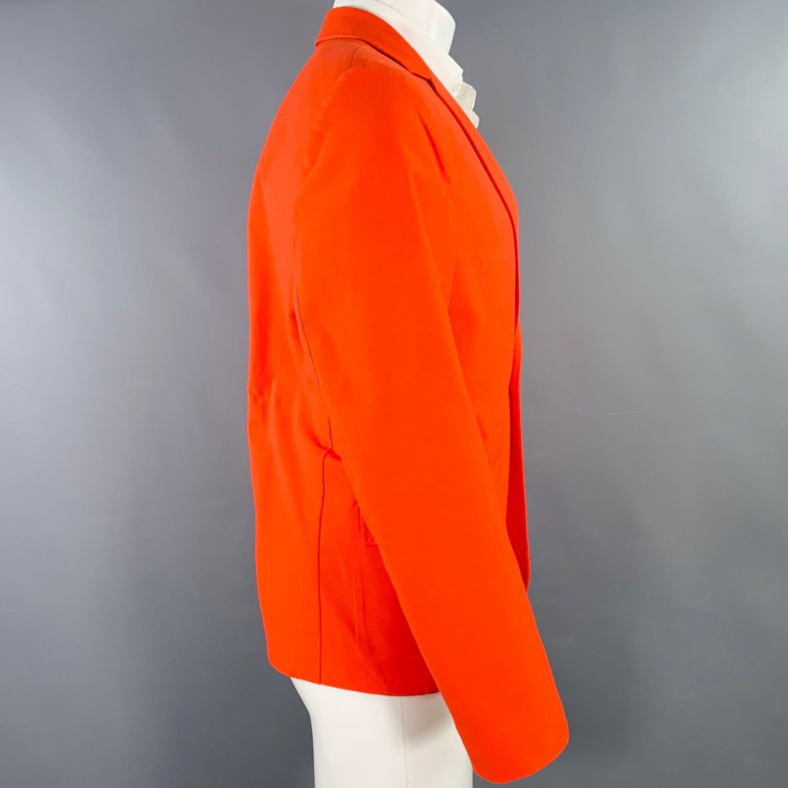 Acne Studios Size 40 Noel Orange Cotton Blend Single Button Sport Coat Size 40R - 2 Thumbnail