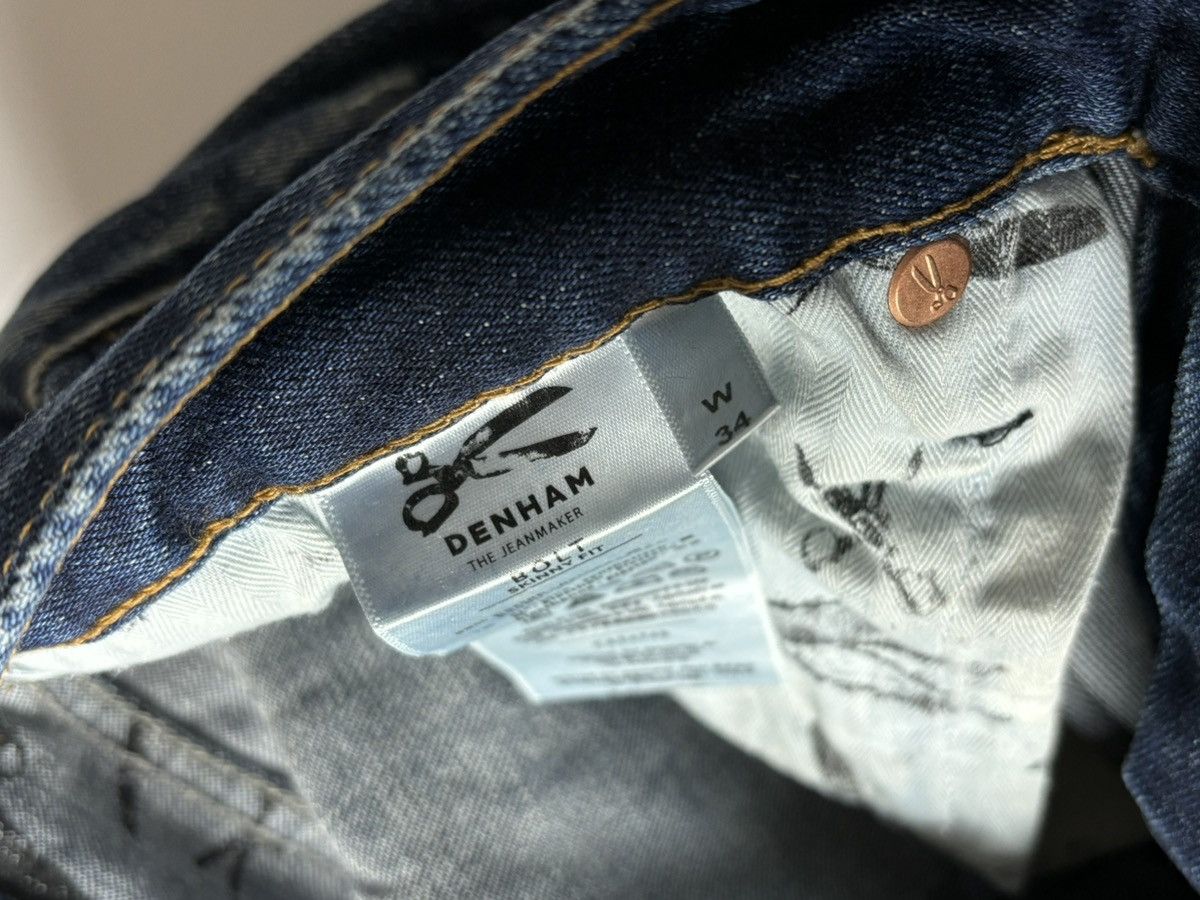 DENHAM Denham Slim Fit Distressed Japanese Denim Jeans size 34 Size US 34 / EU 50 - 6 Thumbnail
