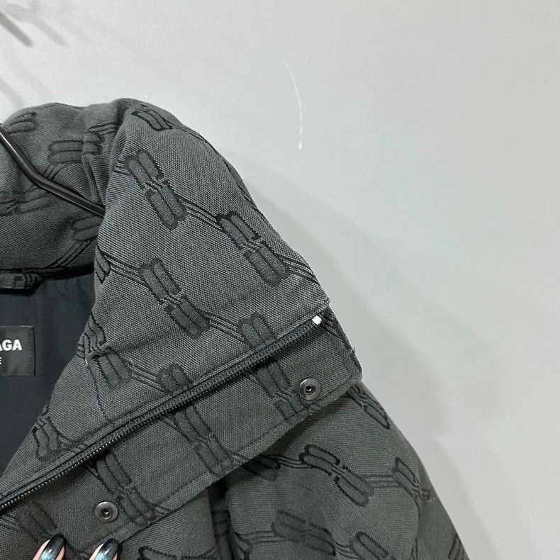 Balenciaga Balenciaga Double B full printed logo cotton jacket-2506 Size US M / EU 48-50 / 2 - 3 Thumbnail