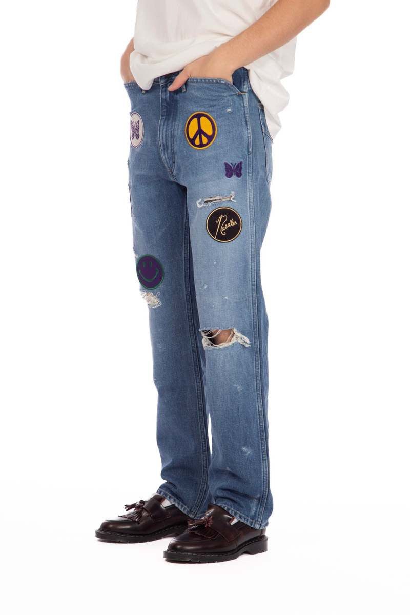 Needles Needles Assorted Patches Straight Jeans Denim Size US 32 / EU 48 - 4 Thumbnail