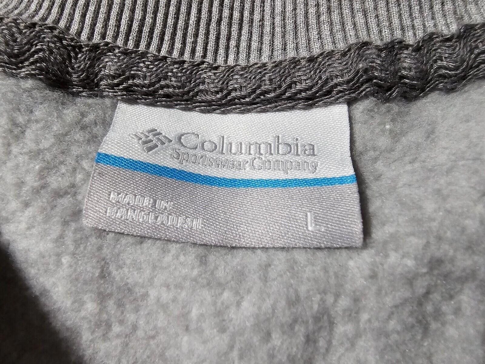 Columbia Columbia Sweater L Adult Gray Pullover SpellOut Logo Outdoor Size L / US 10 / IT 46 - 3 Thumbnail