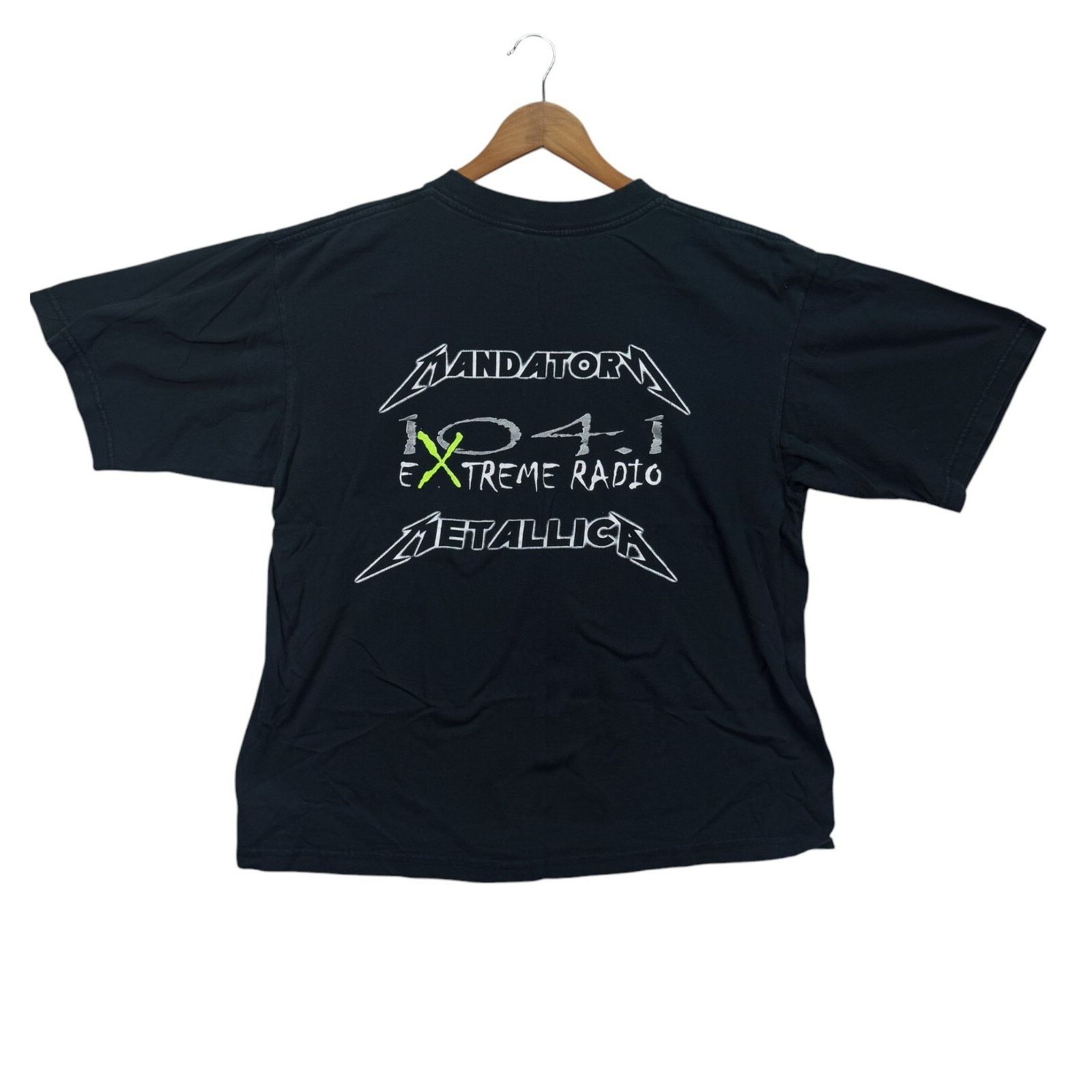The Unbranded Brand VTG Mandatory Metallica Birth School 104.1 Rock Radio XL Size US XL / EU 56 / 4 - 2 Thumbnail