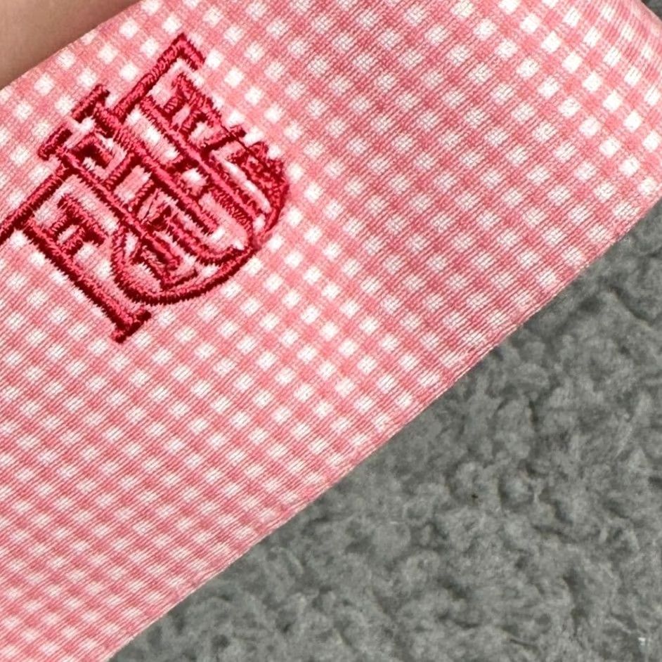Mizzen+Main Mizzen+Main Shirt Button Up Mens Large Pink White Check Standard Fit Long Sleeve Size US L / EU 52-54 / 3 - 6 Thumbnail