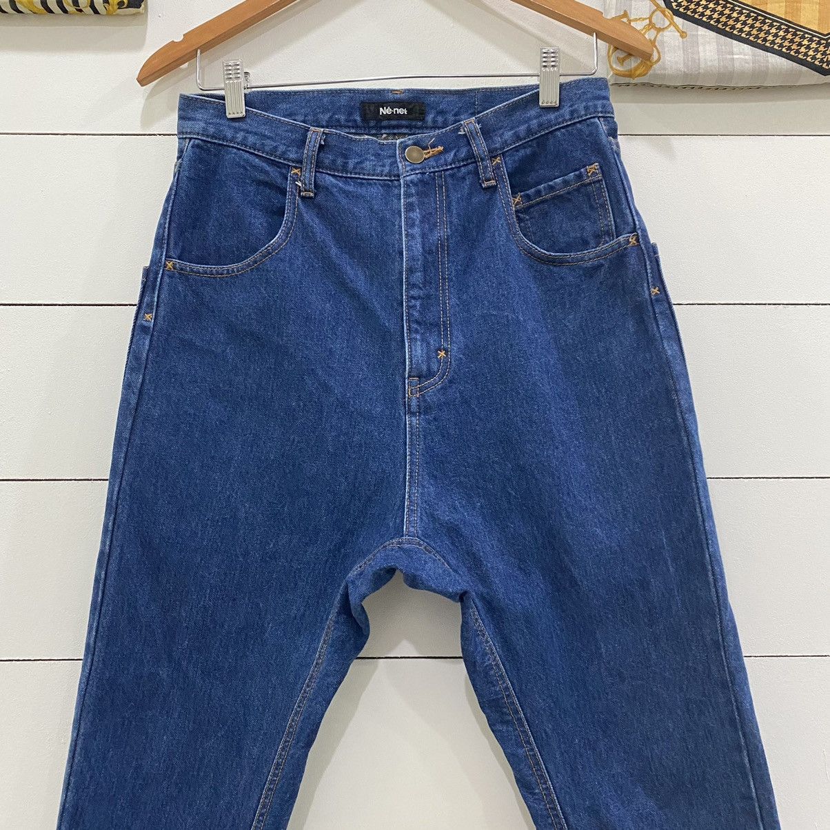 Issey Miyake × Japanese Brand × Ne-Net Ne-Net by Issey Miyake Long Rise Denim Jeans Size US 29 - 3 Thumbnail