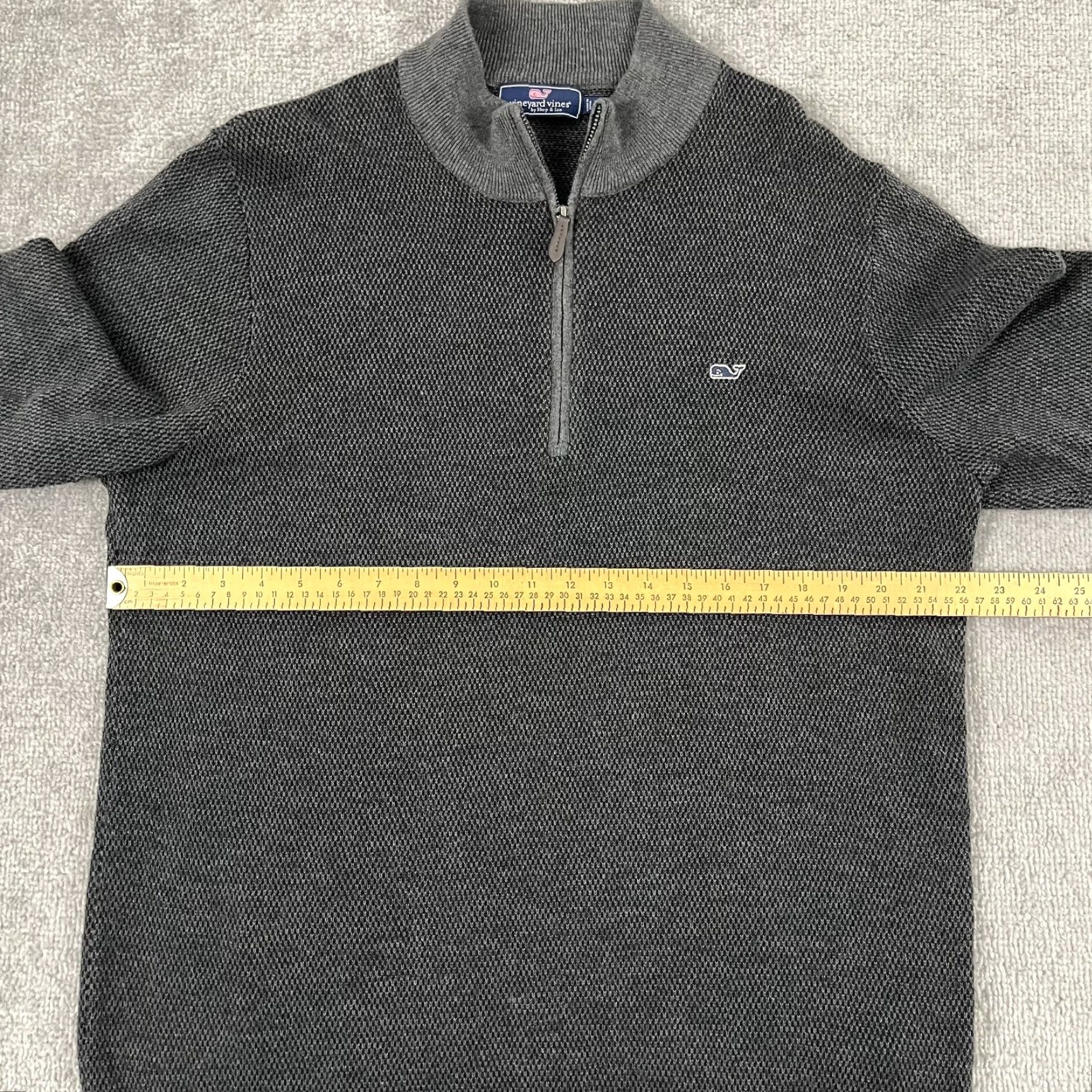 Vineyard Vines VINEYARD VINES Sweater Mens Large Gray Wool Blend Quarter Zip Pullover Preppy Pullover Change? Size US L / EU 52-54 / 3 - 5 Thumbnail