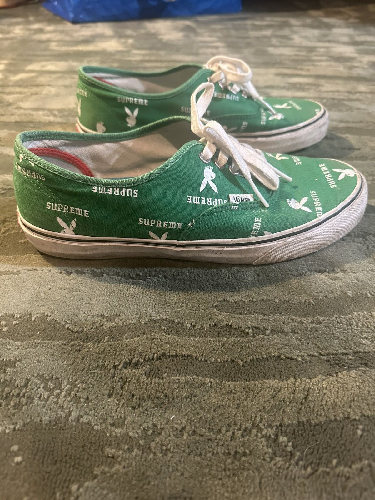 Playboy × Supreme × Vans Vans Supreme Playboy Green Low Size US 10 / EU 43 - 1 Thumbnail