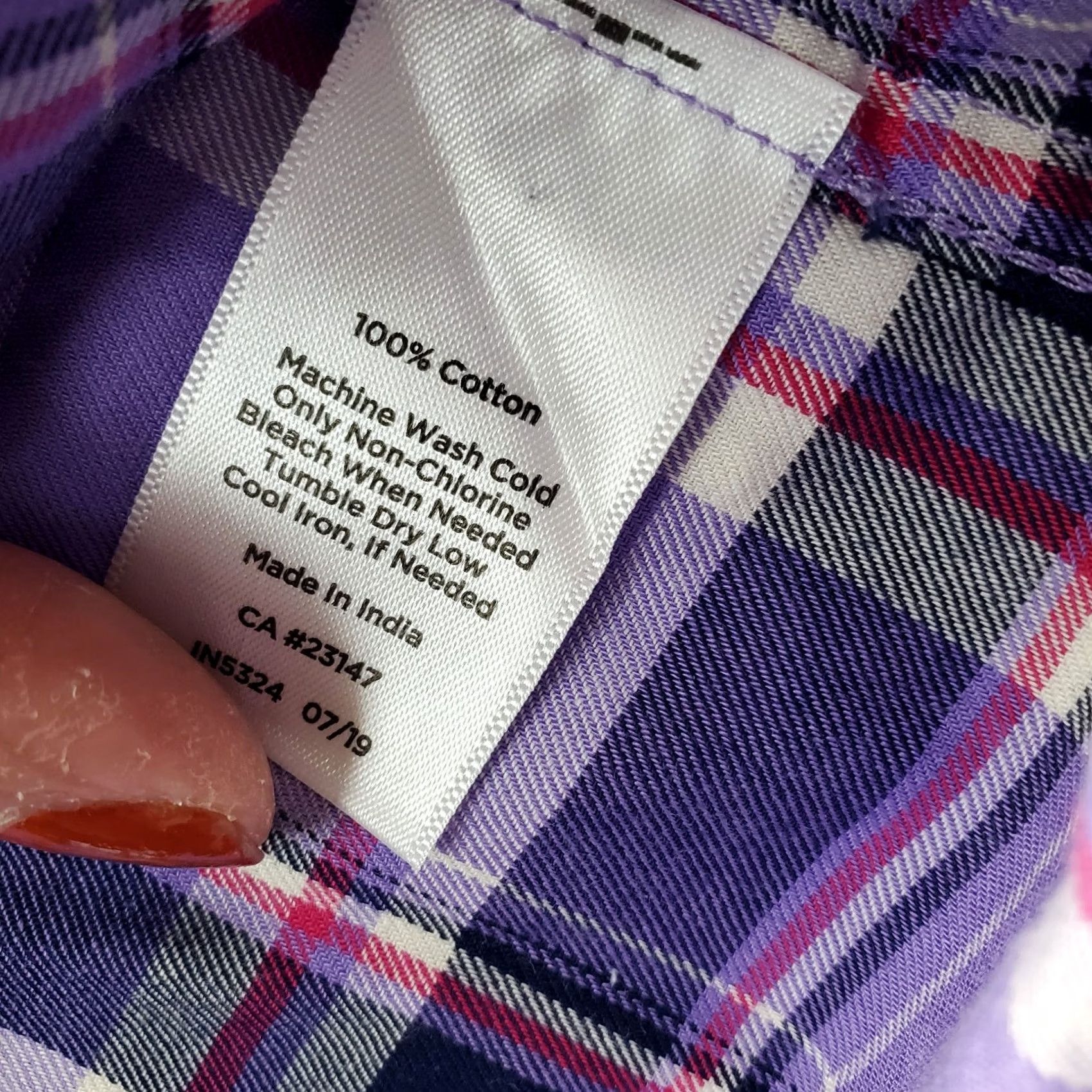 Talbots Talbots Shirt Womens 2X Multicolor Plaid Classic Fit Long Sleeve Button Up Size XXL / US 16-18 / IT 52-54 - 6 Thumbnail