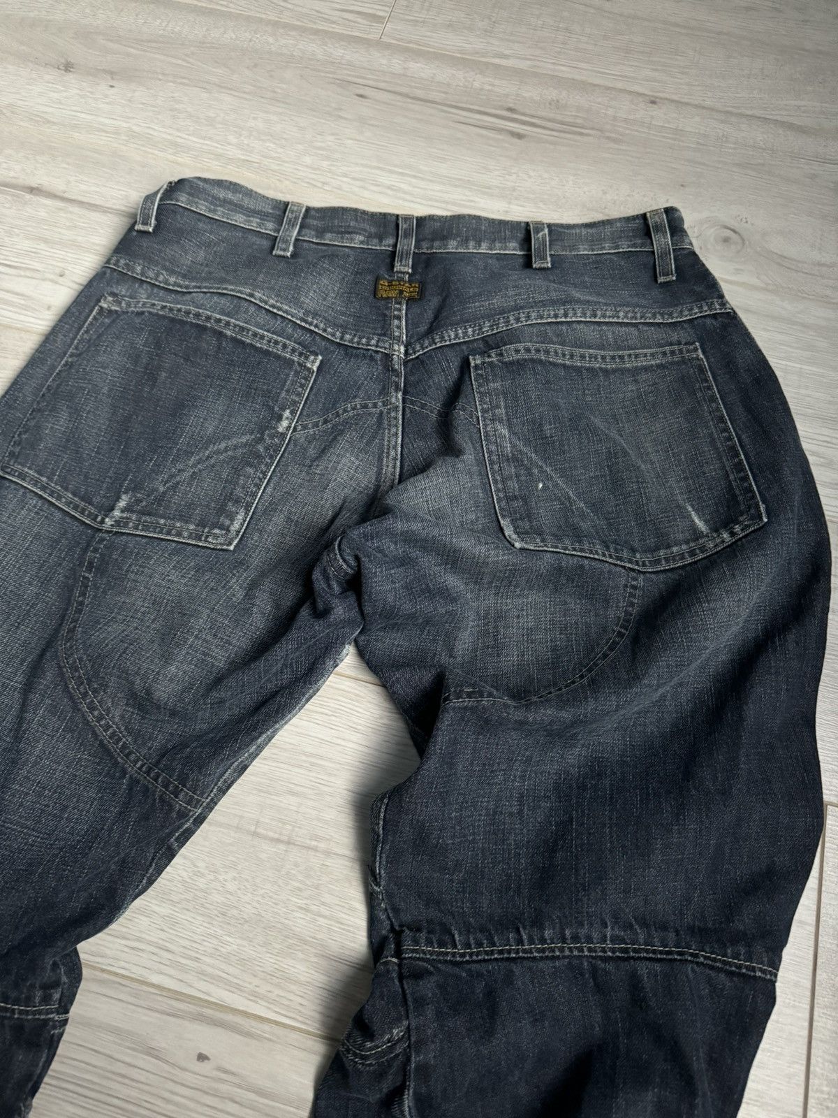 G-Star × Japanese Brand Vintage jeans G Star Raw made in Italy Double knee pants 90s Size US 34 / EU 50 - 7 Thumbnail