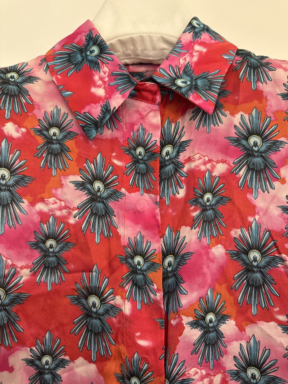 House Of Holland House of Holland Silk Shirt – Sacred Dove Print on Clouds Size XS / US 0-2 / IT 36-38 - 5 Thumbnail